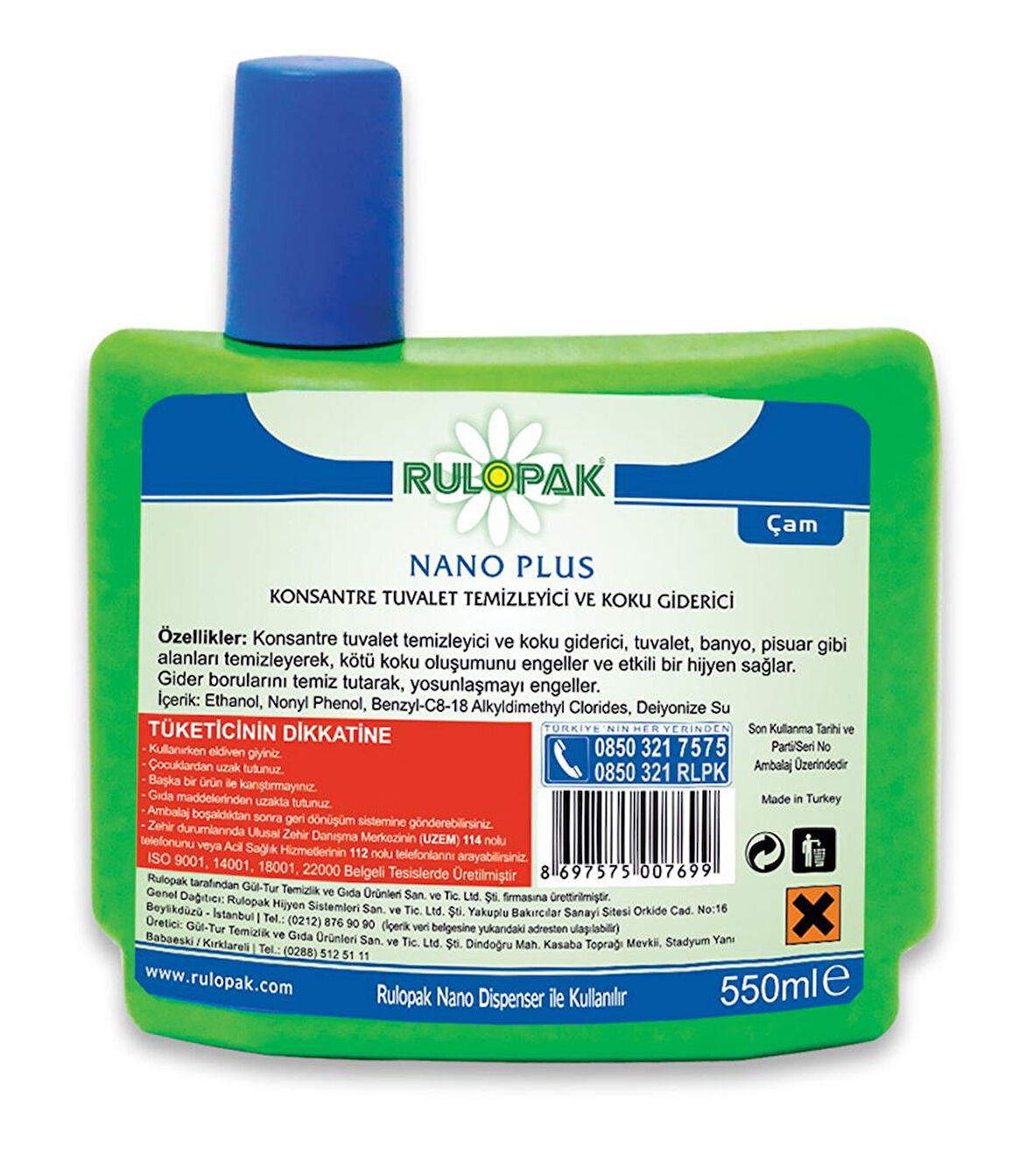 Rulopak Nano Wc Dispenseri Kartuşu Çam