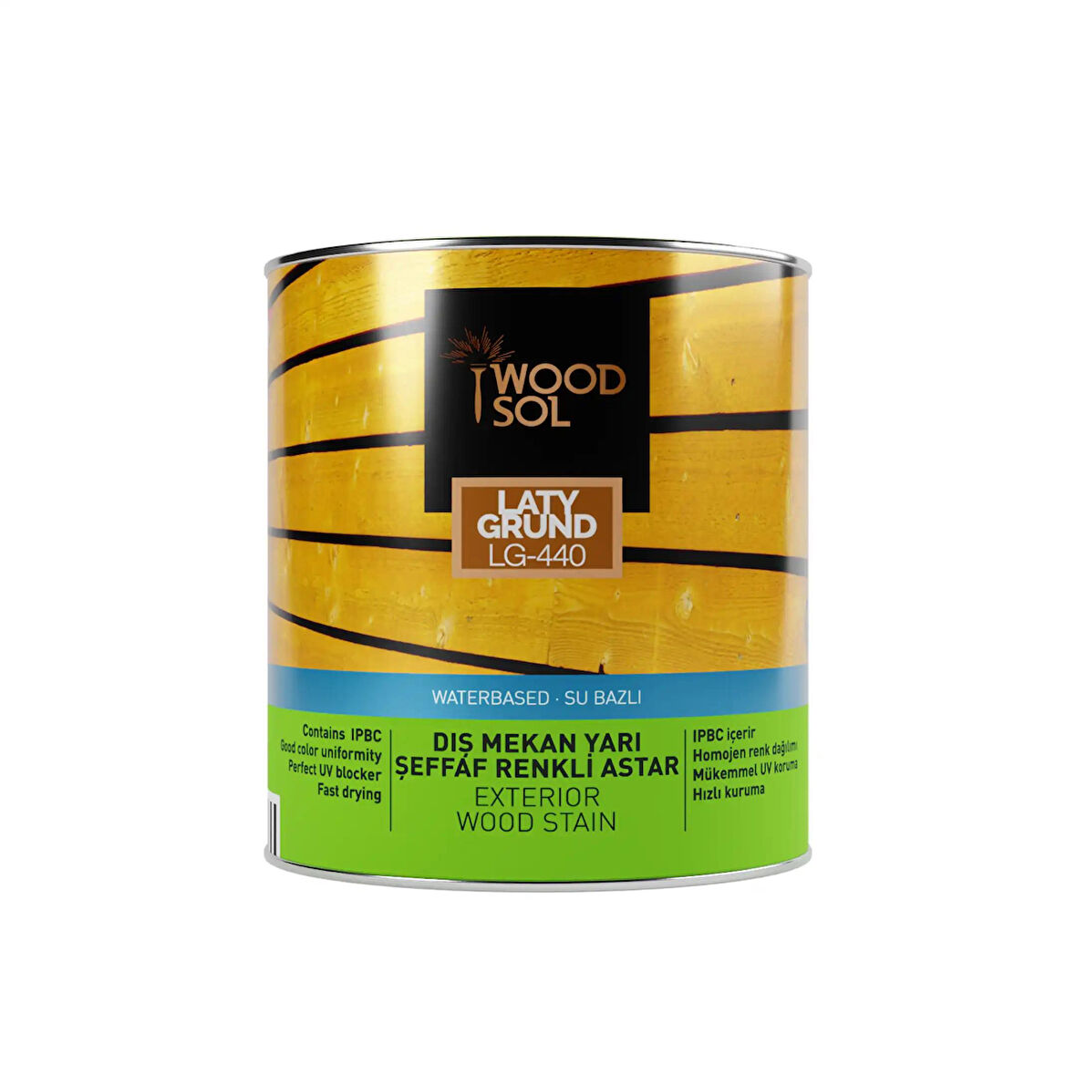 Woodsol Latygrund Dış Mekan Yarı Şeffaf Renkli Ahşap Astar 1551 Teak 2.5 l