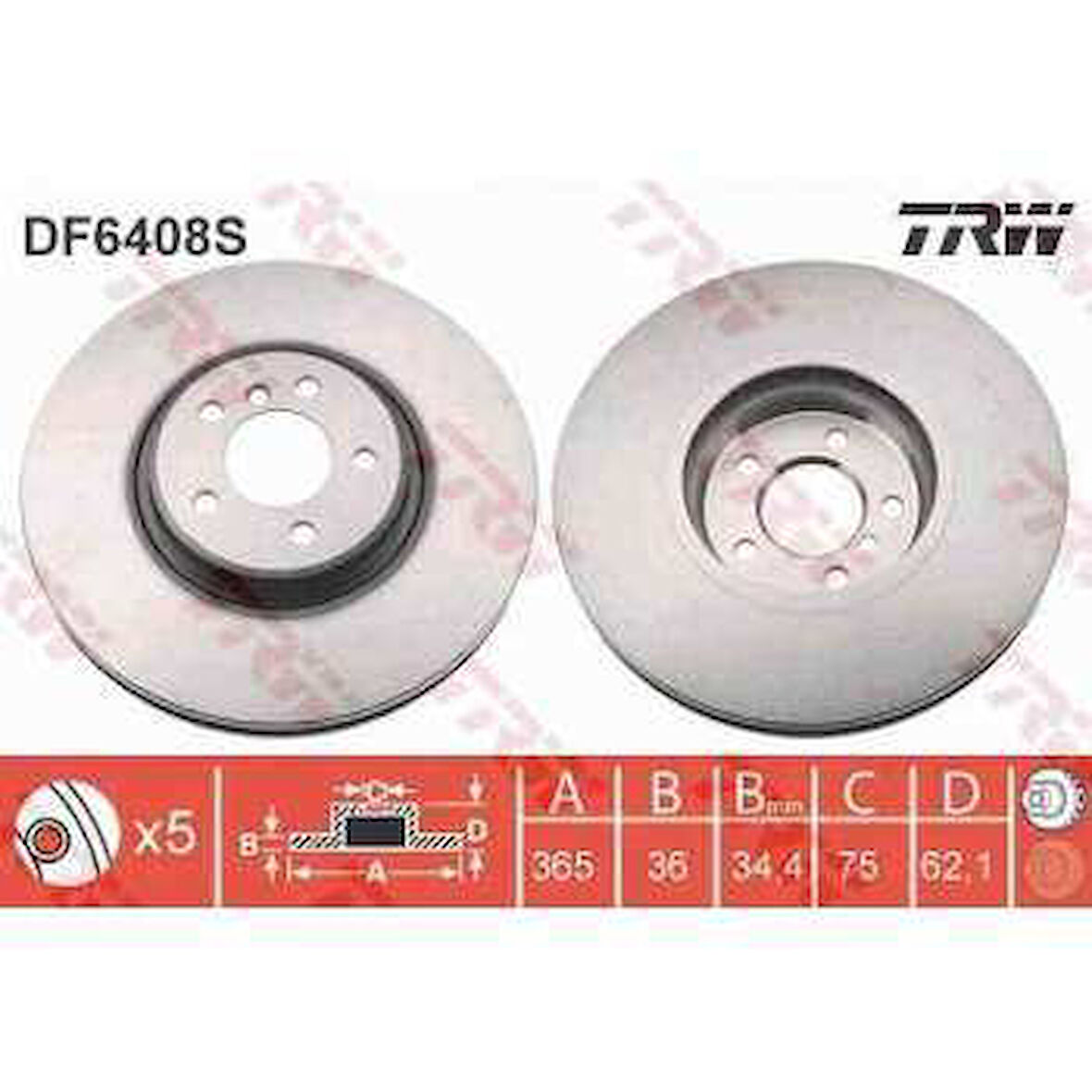 Bmw Fren Diski Ön - Fren Diski Ön - Trw Df6408s