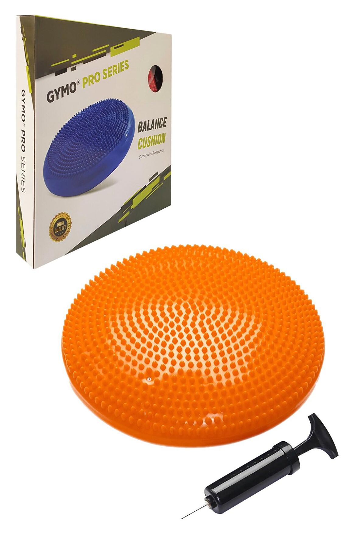 Gymo Pompalı Denge Yastığı Balance Disk Denge Pedi 33cm Turuncu