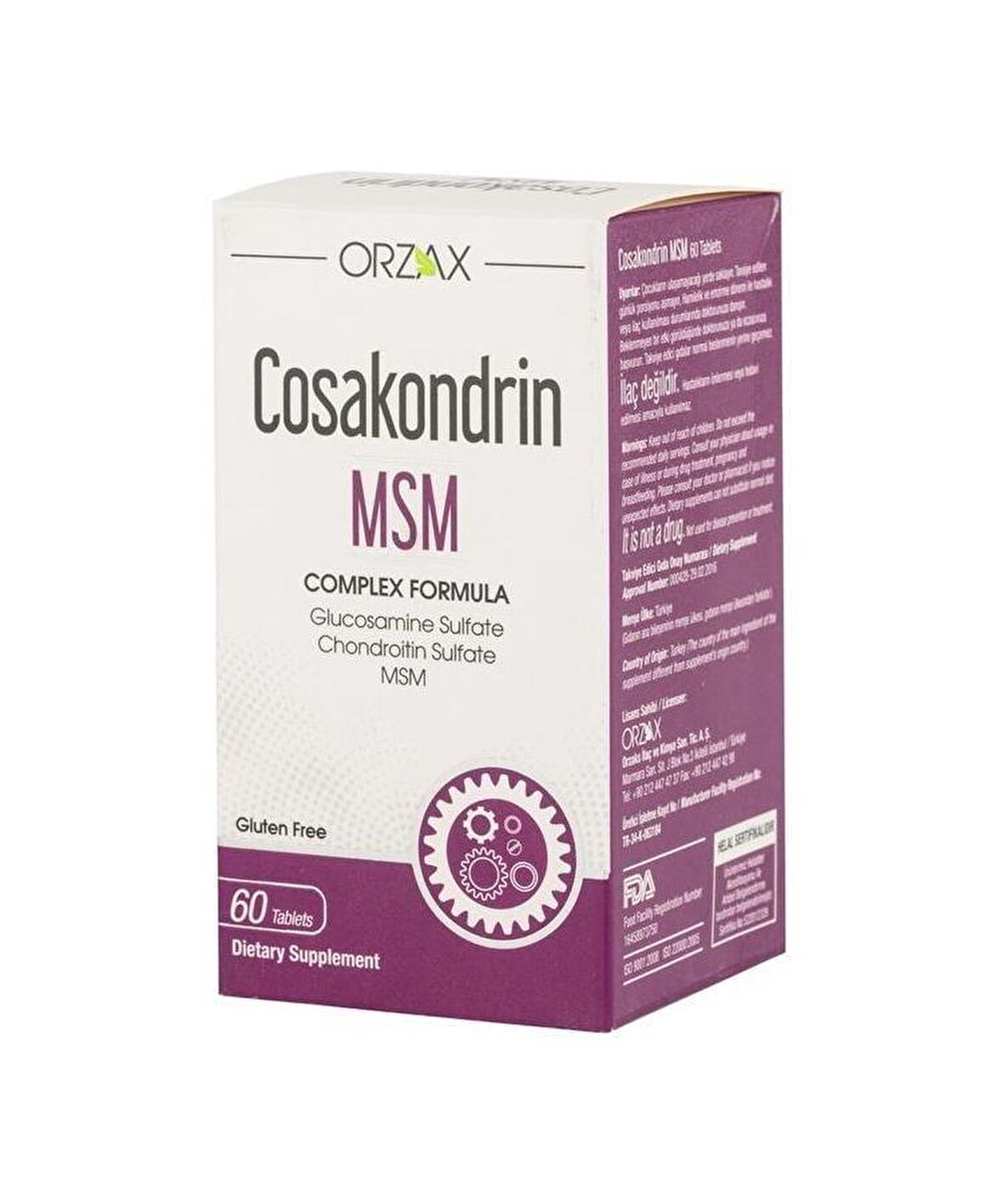 Orzax Cosakondrin MSM 60 Tablet