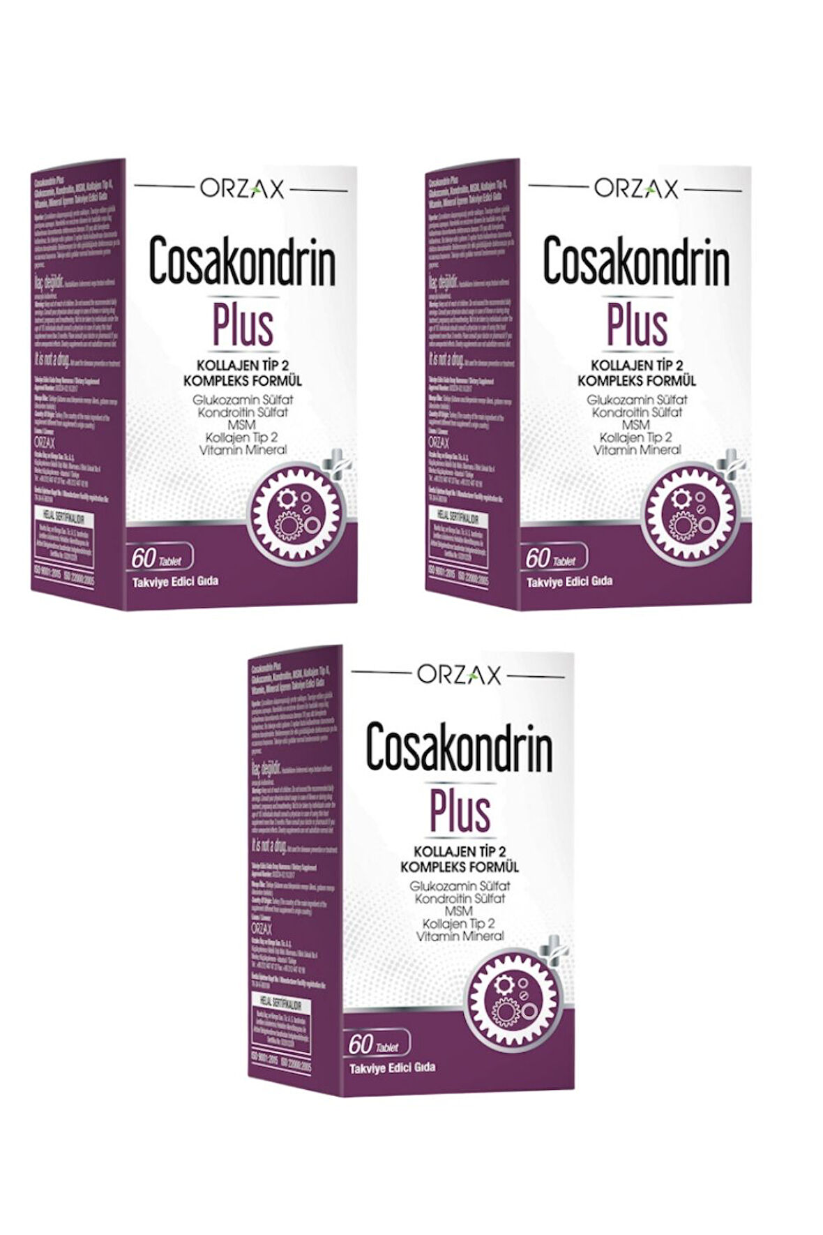 Orzax Cosakondrin Plus 60 Tablet x 3 Adet