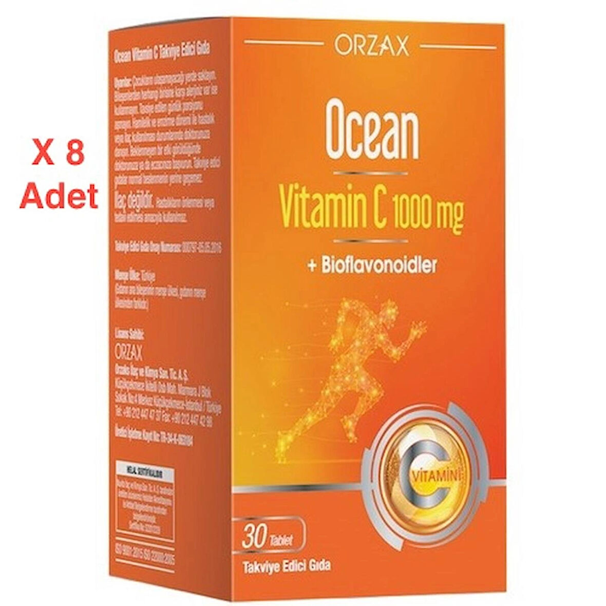 Ocean Vitamin C 1000 Mg 30 Tablet 8 Adet