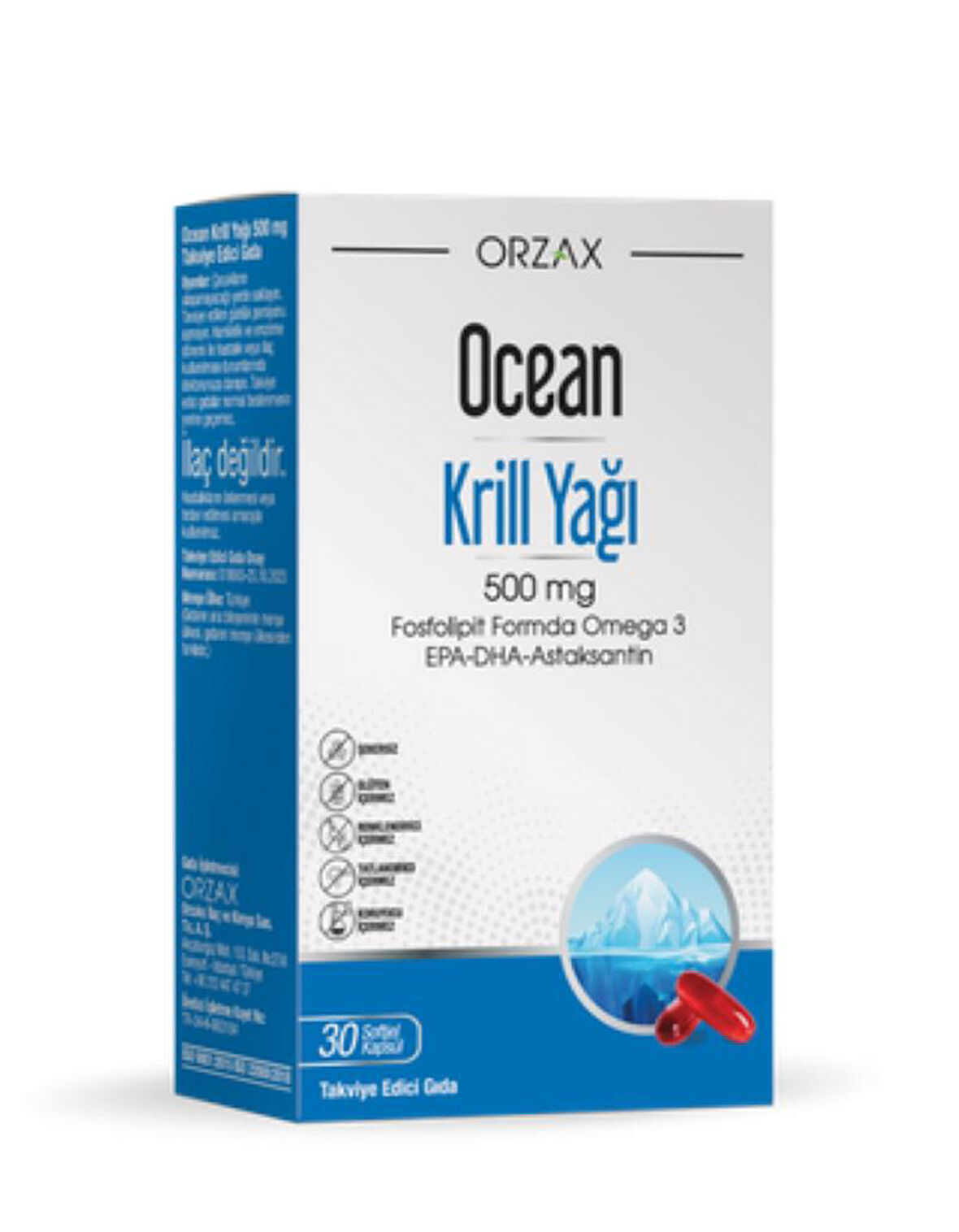 Ocean Krill Oil 500 mg Kapsül 30 luk