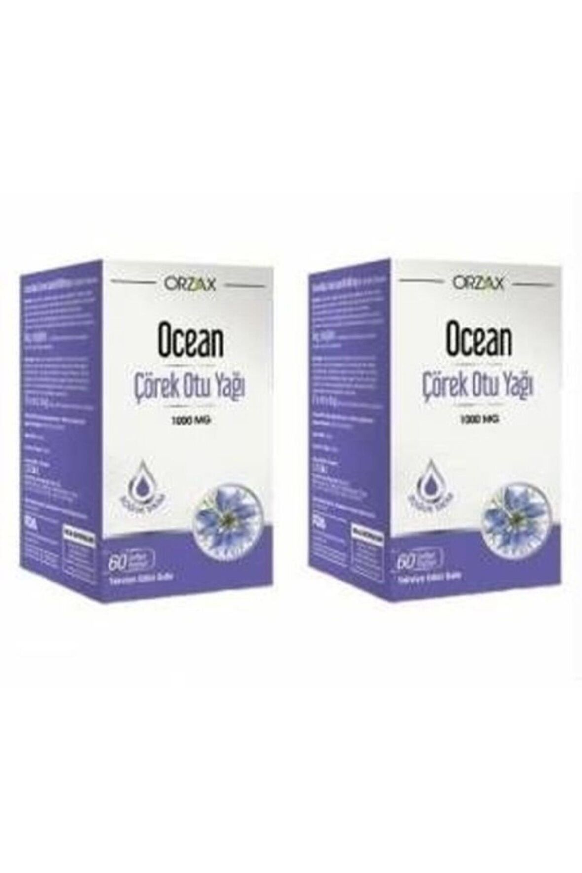 Orzax Ocean Çörek Otu Yağı 1000 Mg 60 Kapsül 2 Adet