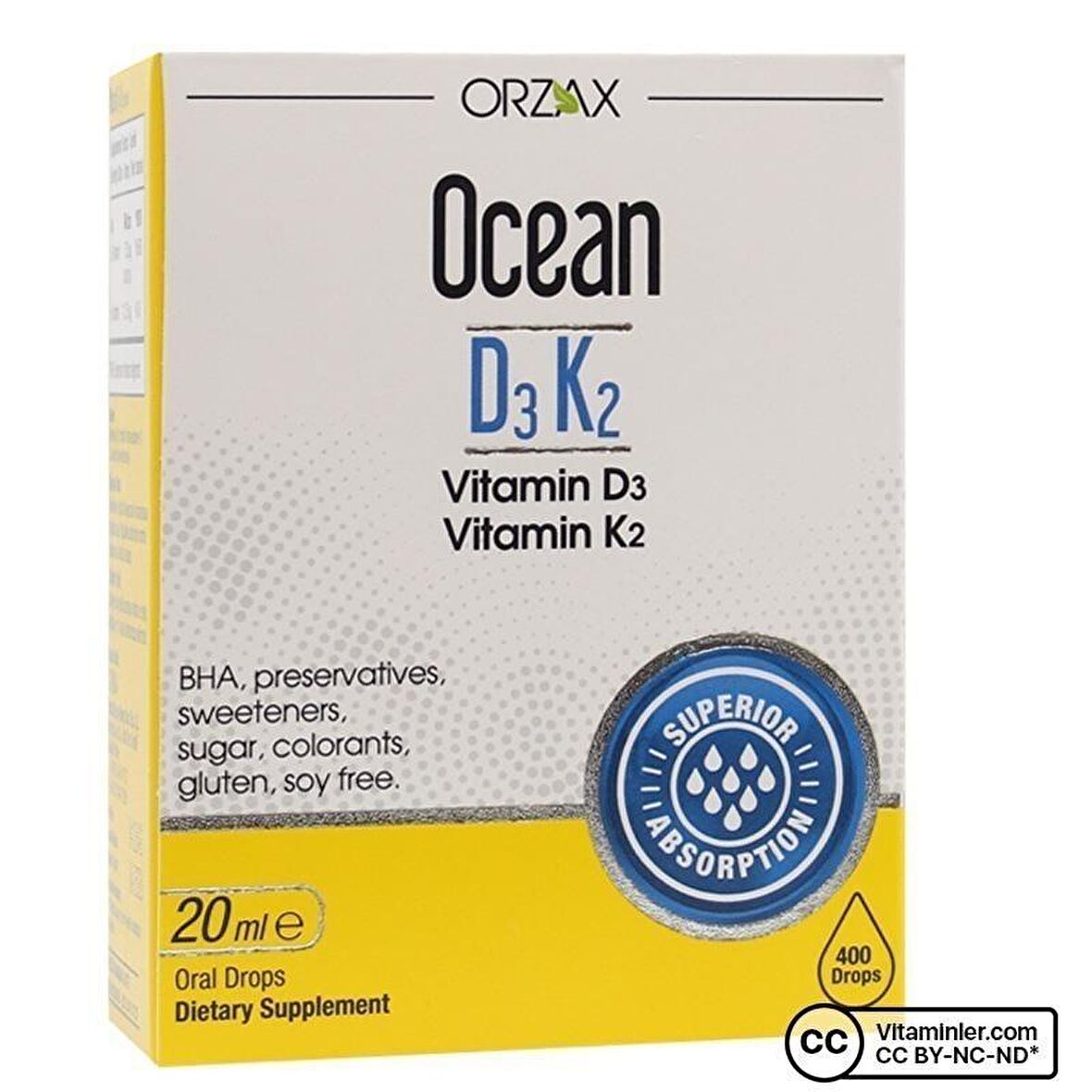 Ocean Vitamin D3k2 Damla 20 ml 2'li Paket