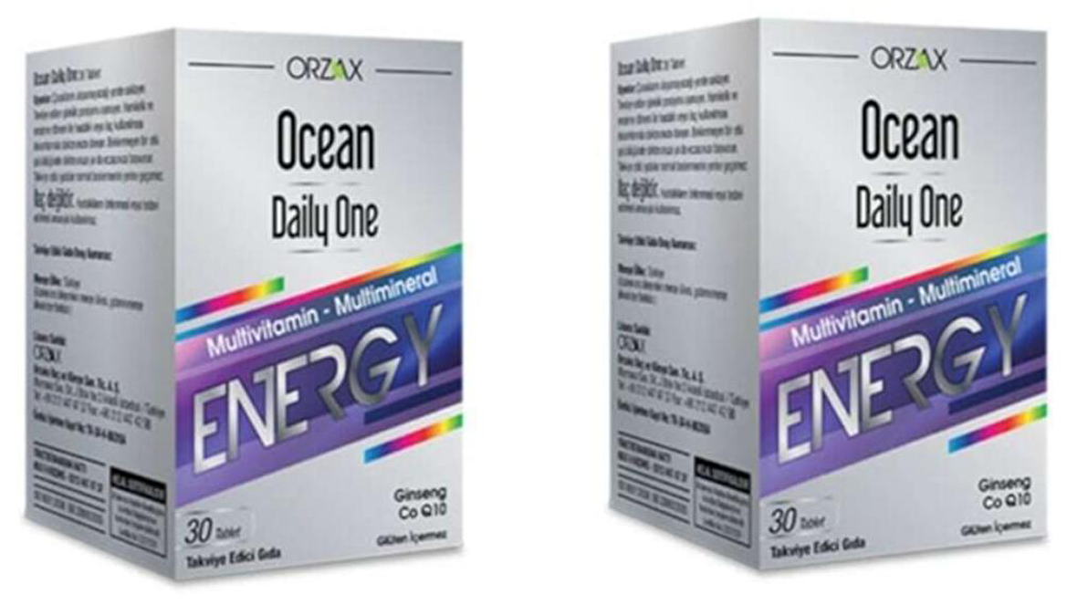 ORZAX OCEAN DAİLY ONE ENERGY 30 TABLET x 2 ADET