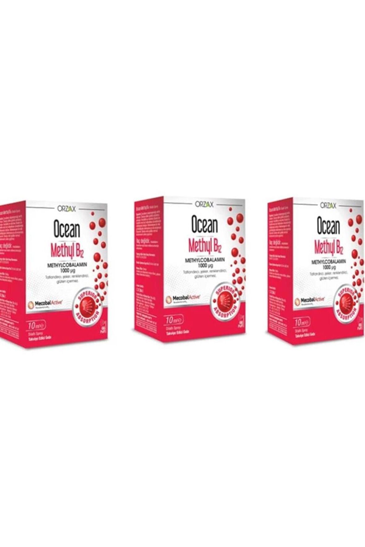 Ocean Methyl B12 Sprey 1000 mg 10 ml 3 Kutu