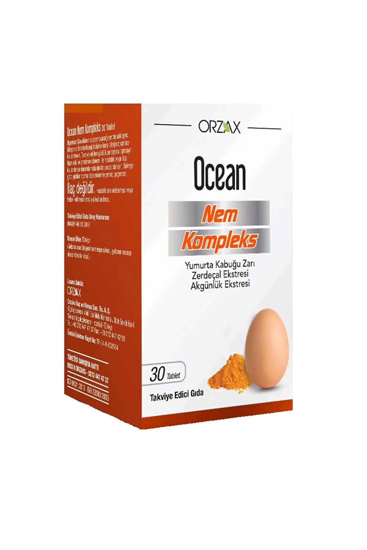 Orzax Ocean Nem Kompleks 30 Tablet