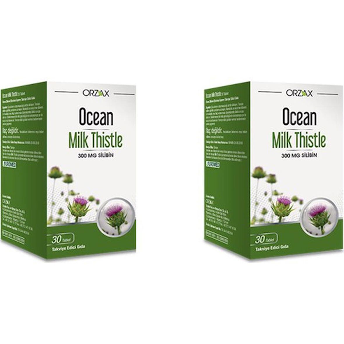 Orzax Ocean Milk Thistle 30 Tablet 2'li Paket