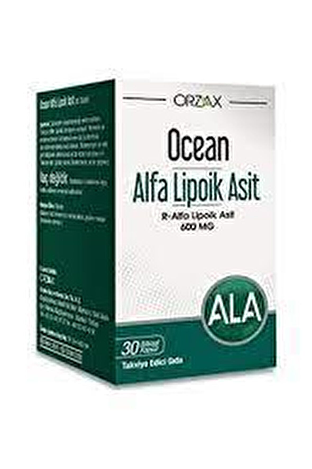 Orzax Ocean Alfa Lipoik Asit 200 mg 30 Kapsül