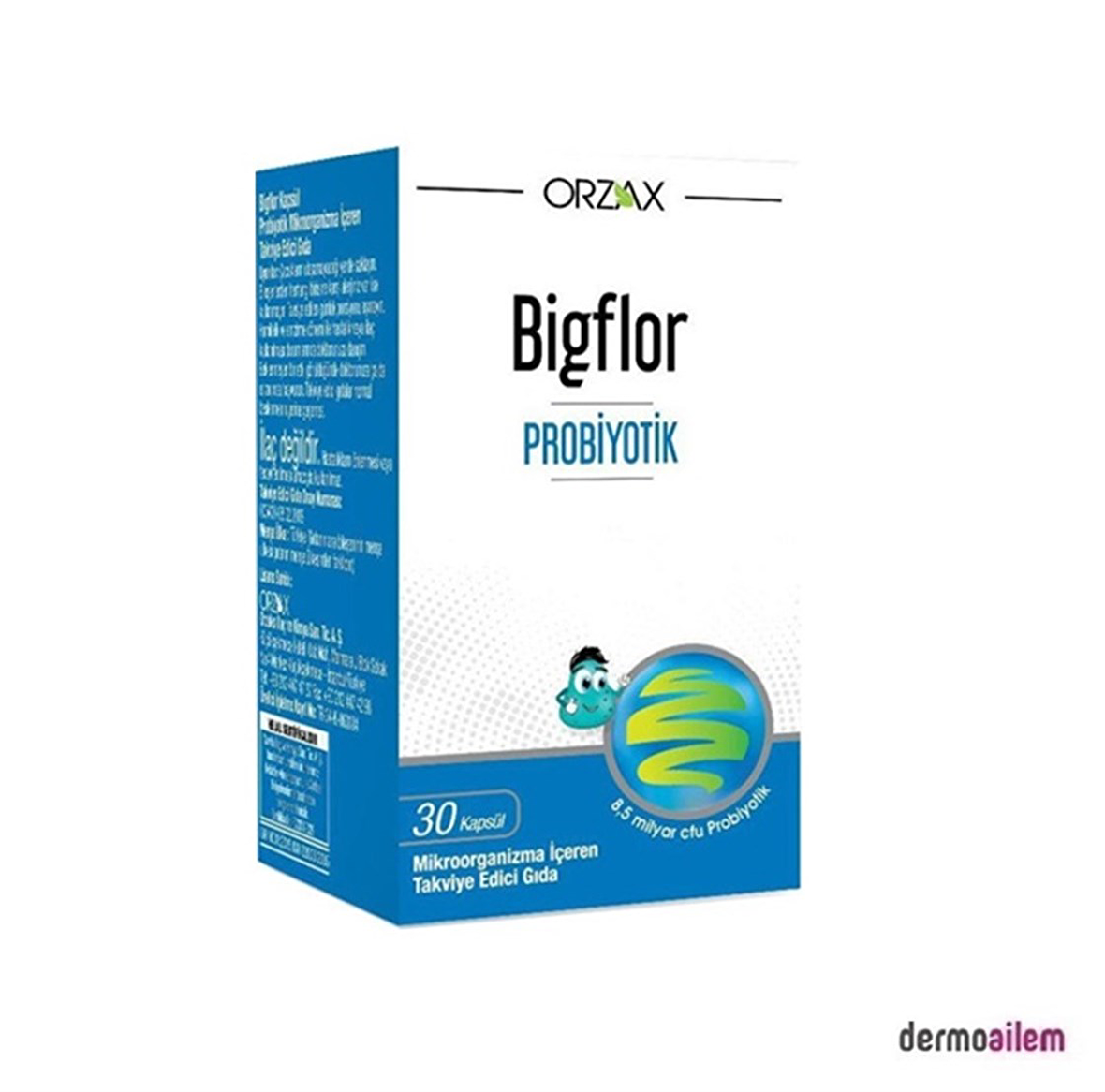 Orzax Bigflor Probiyotik 30 Kapsül