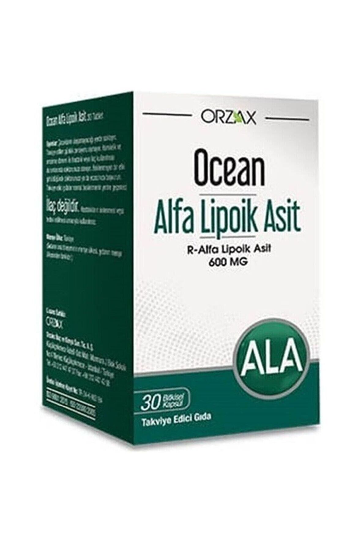 Ocean Orzax Alpha Lipoic Acid 600 Mg 30 Kapsül