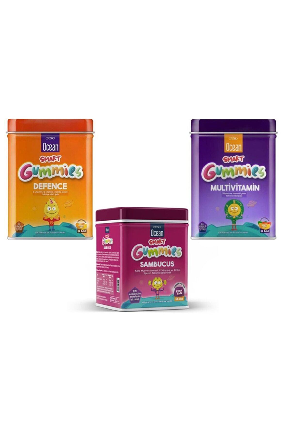 Ocean Smart Gummies 3lü Avantaj Paketi
