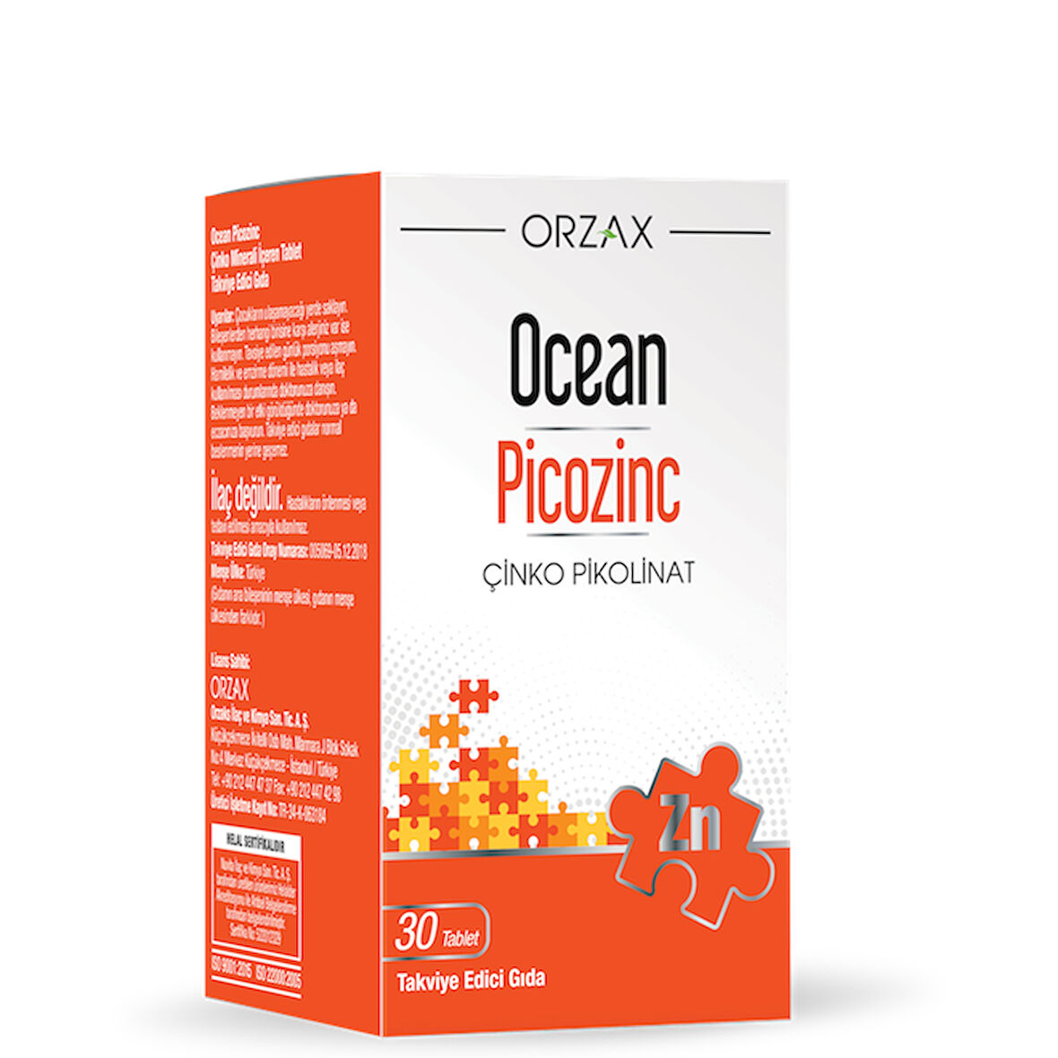 Ocean Picozinc Takviye Edici Gıda 30 + 15 Tablet