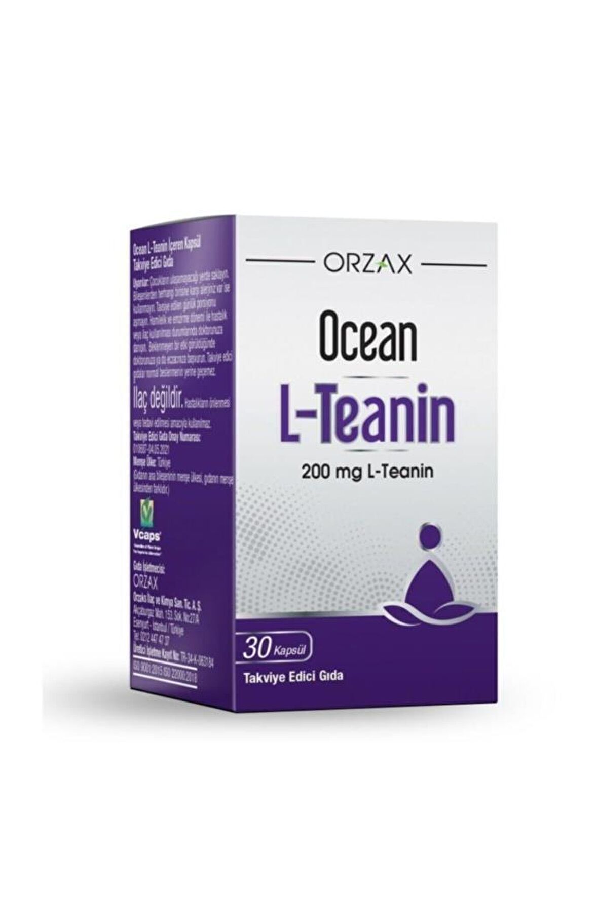 Ocean L-Teanin 200 mg 30 Kapsül