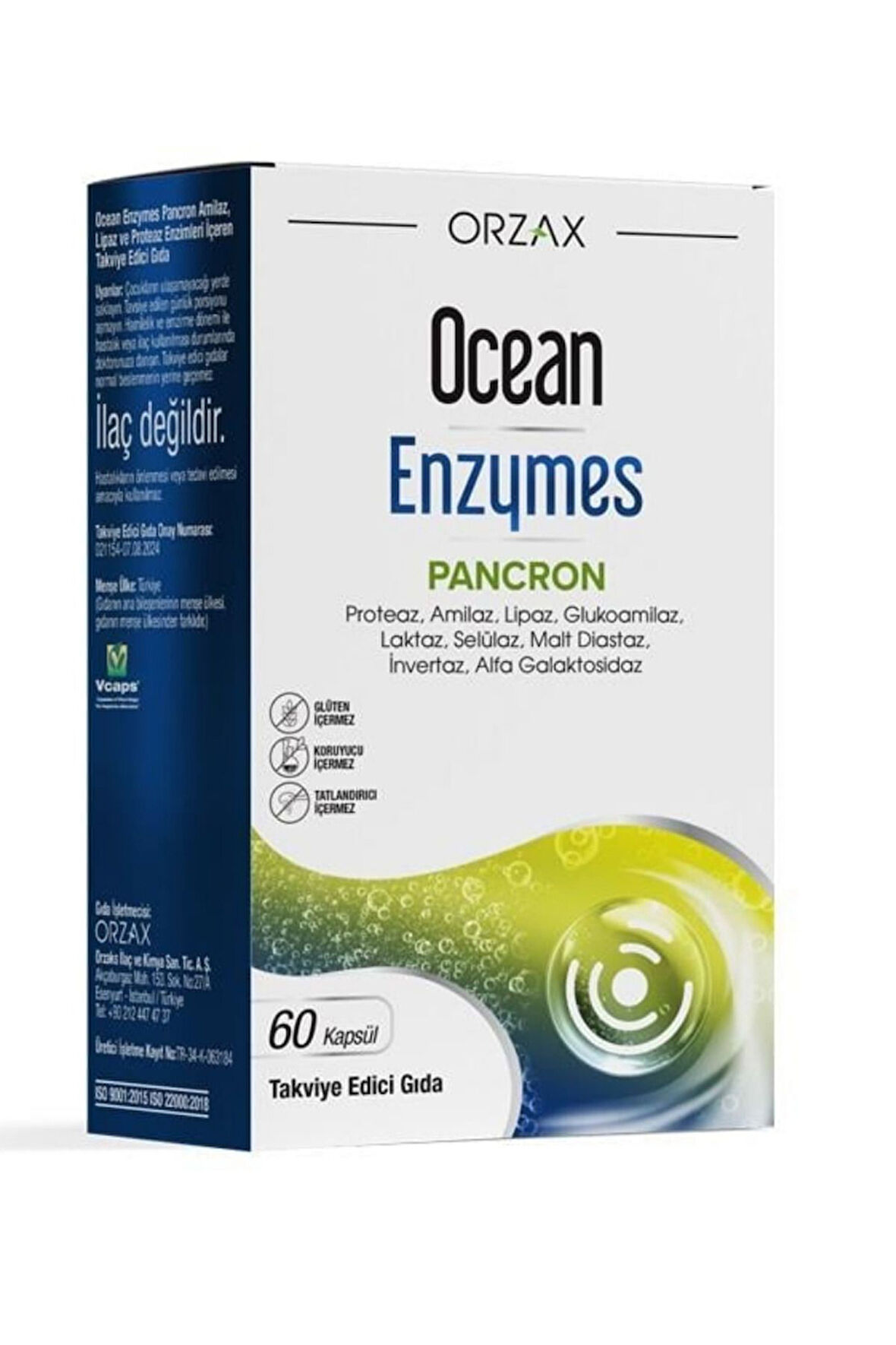 OCEAN Enzymes Pacron 60 Kapsül 8697595873984