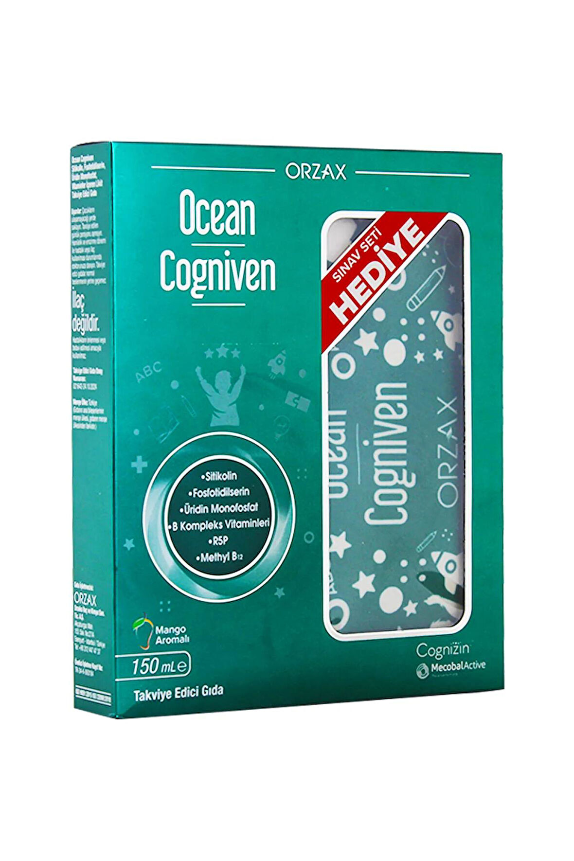 Ocean Cogniven Mango Aromalı 150 ml + Sınav Seti Hediyeli