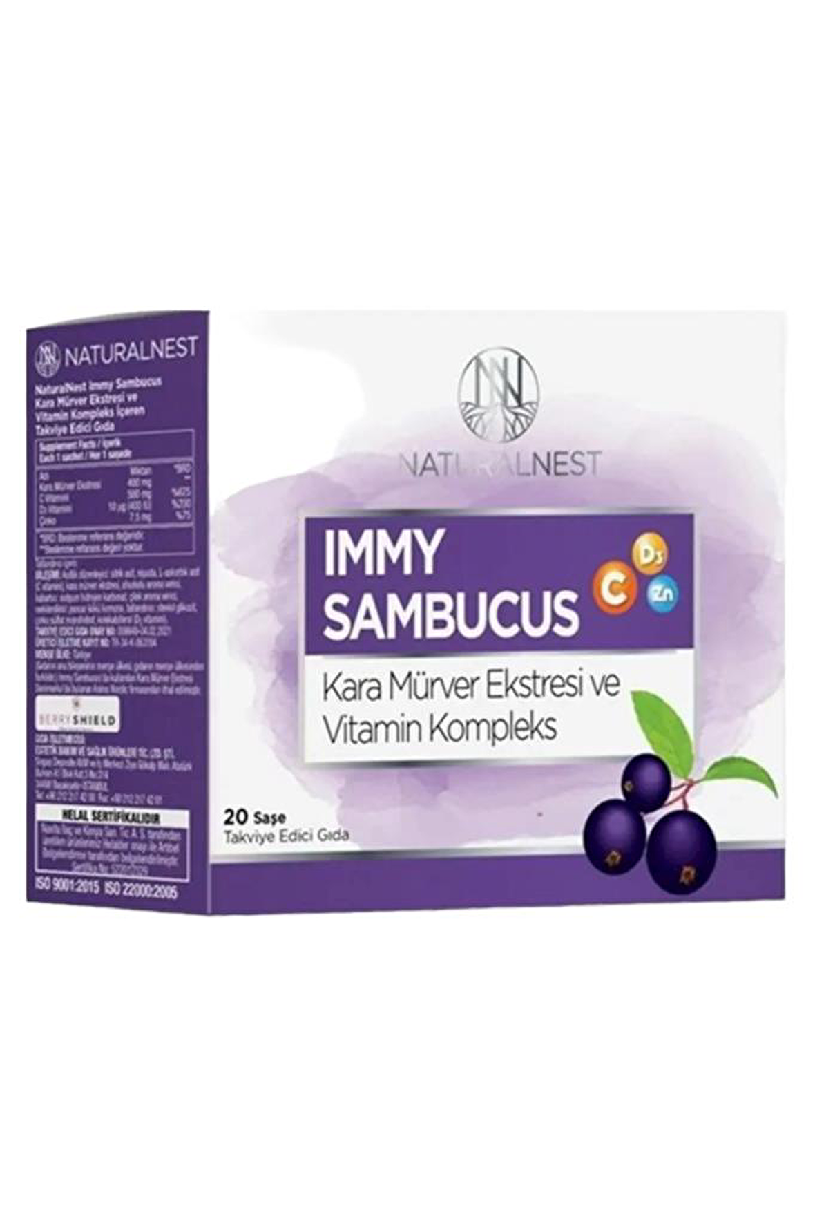 Naturalnest Immy Sambucus Takviye Edici Gıda 20 Saşe