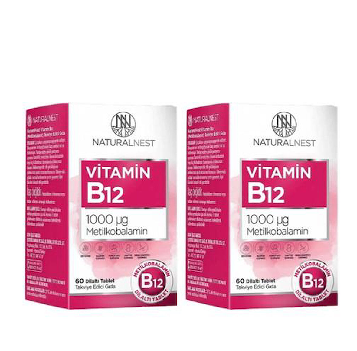 NaturalNest Vitamin B12 60 Tablet Fırsat Paketi