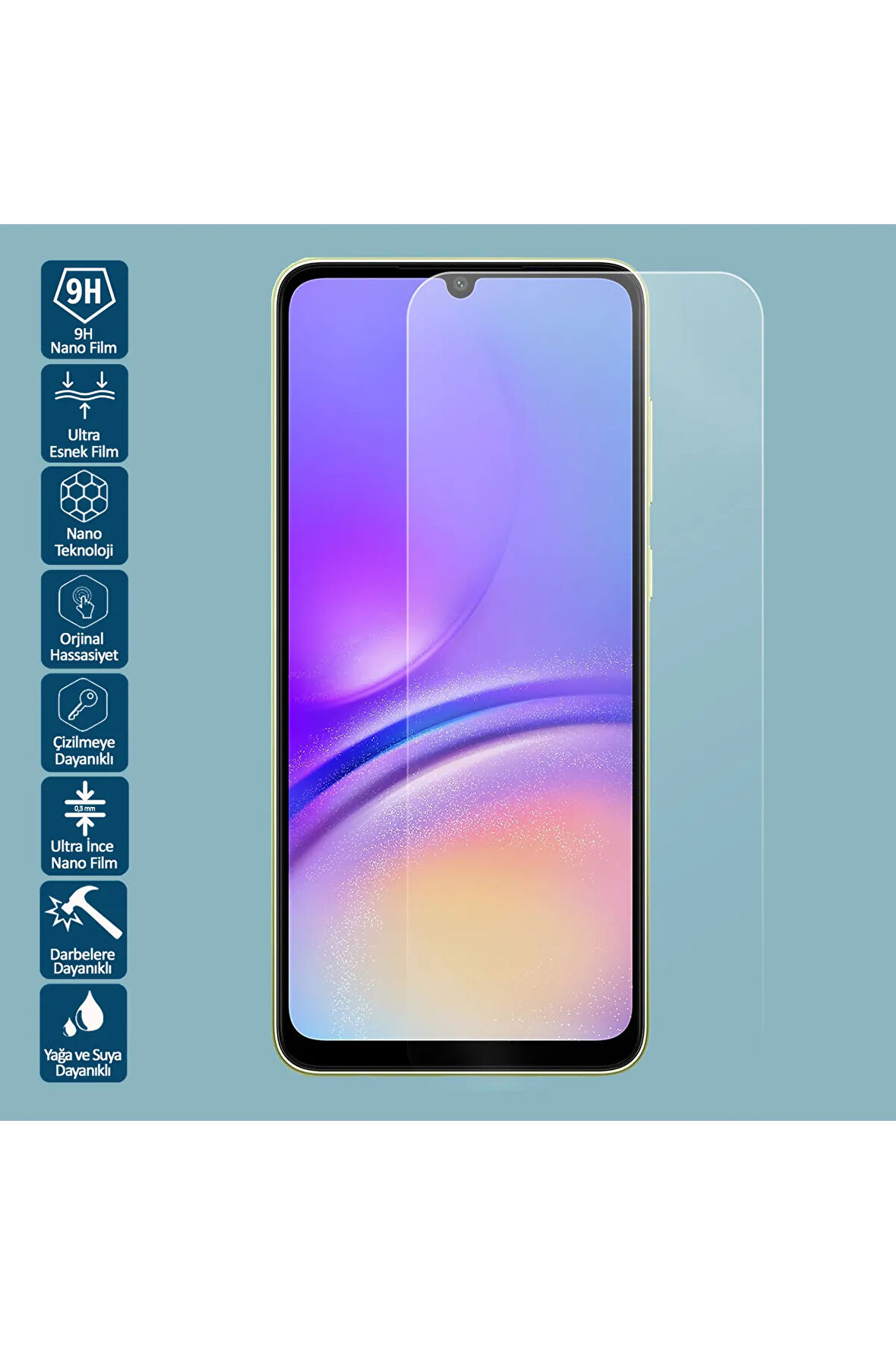 Samsung Galaxy M05 Nano Ekran Koruyucu Kırılmaz Cam - Ince Ve Esnek