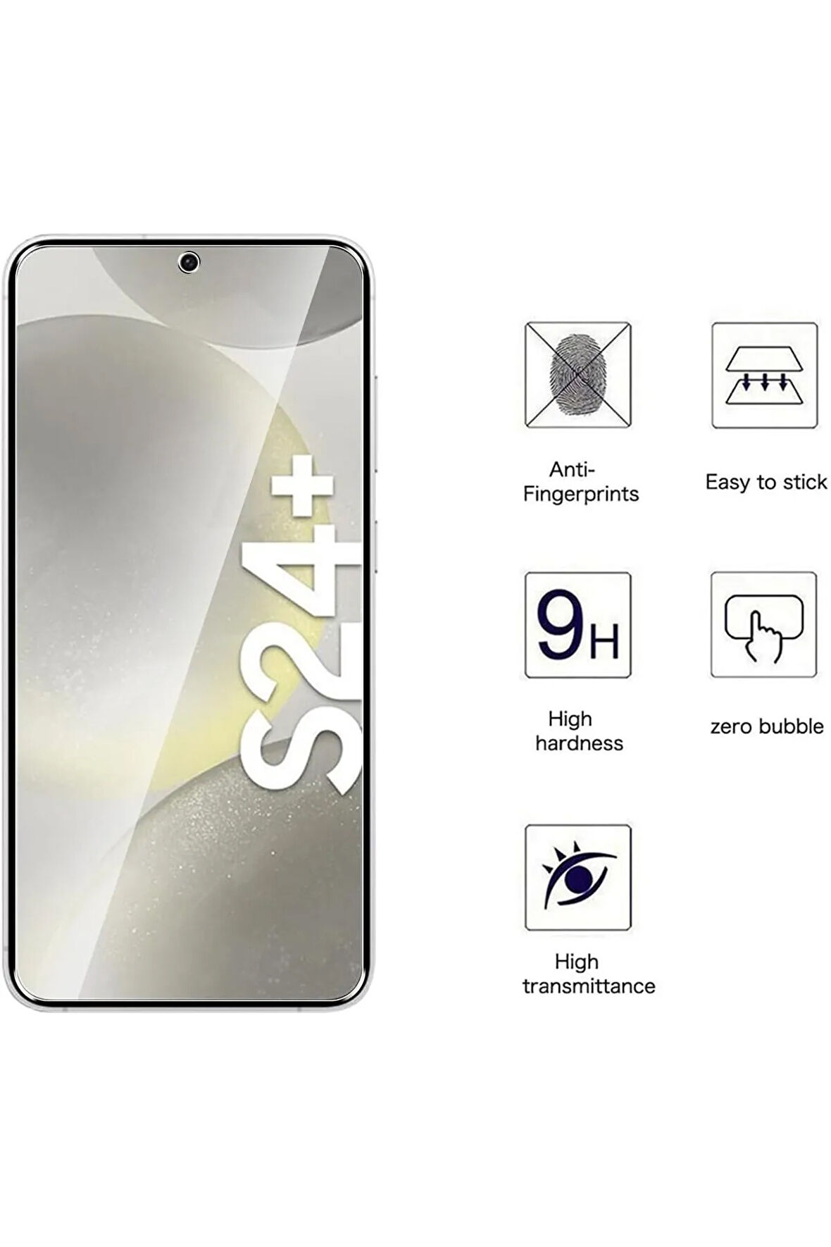Samsung Galaxy S24+ Plus Nano Ekran Koruyucu Kırılmaz Cam - Ince Ve Esnek
