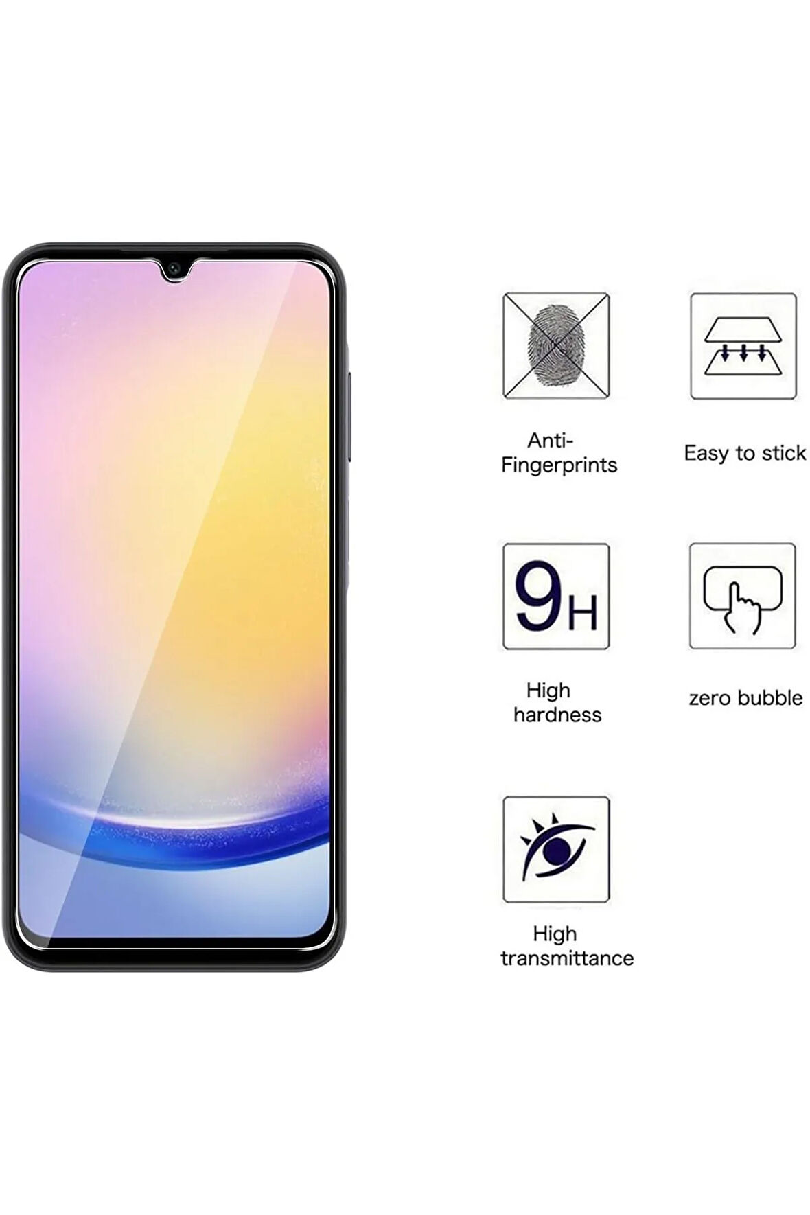 Samsung Galaxy A25 5G Nano Ekran Koruyucu Kırılmaz Cam - Ince Ve Esnek