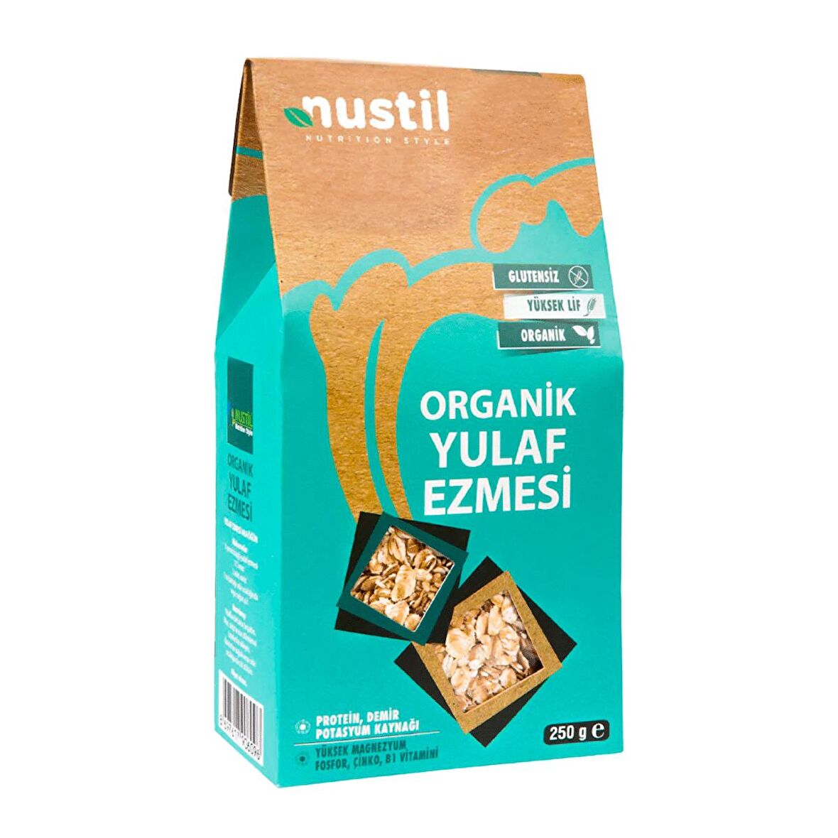 NUSTİL Organik Glutensiz Yulaf Ezmesi 250g