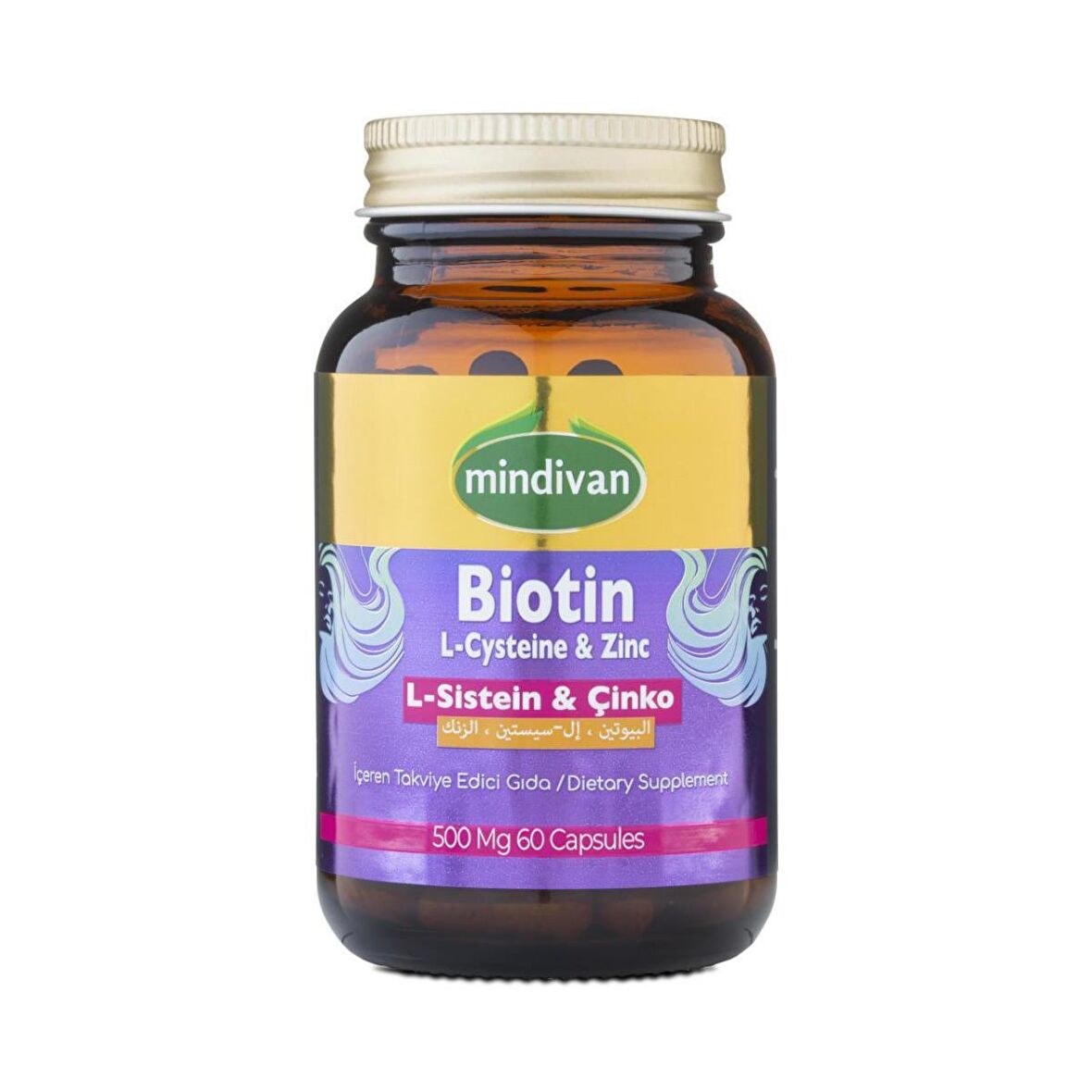 Mindivan Biotin&L-Sistein&Çinko 60 Kapsül