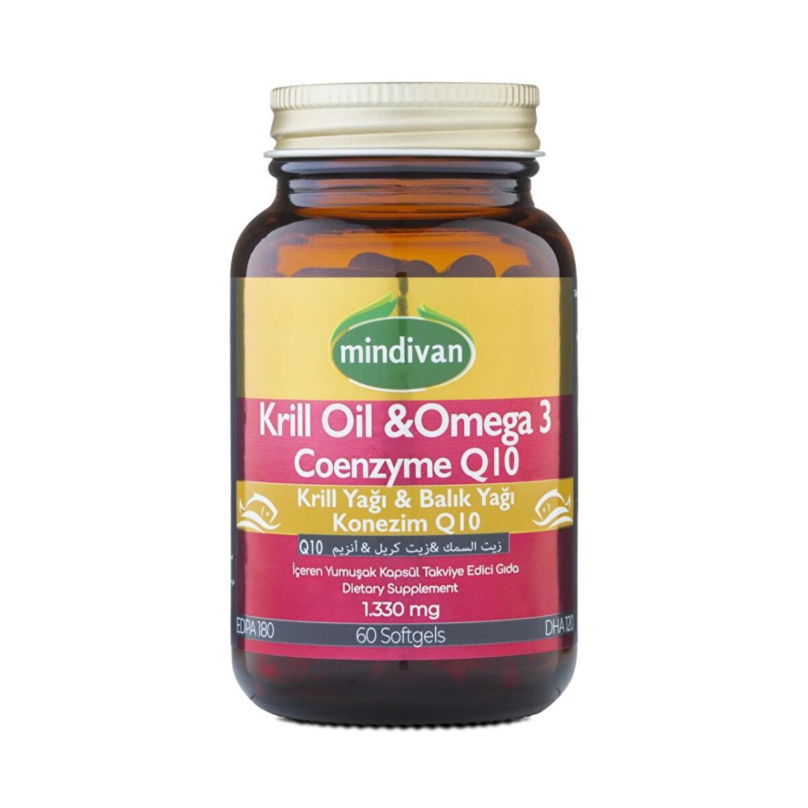 Mindivan Krill Oil & Omega 3 & Coenzyme Q10