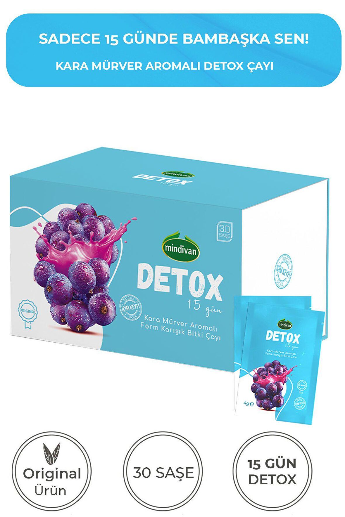 Detoks Çayı Soğuk ve Sıcak İçim Keyfi Detox 15 Gün