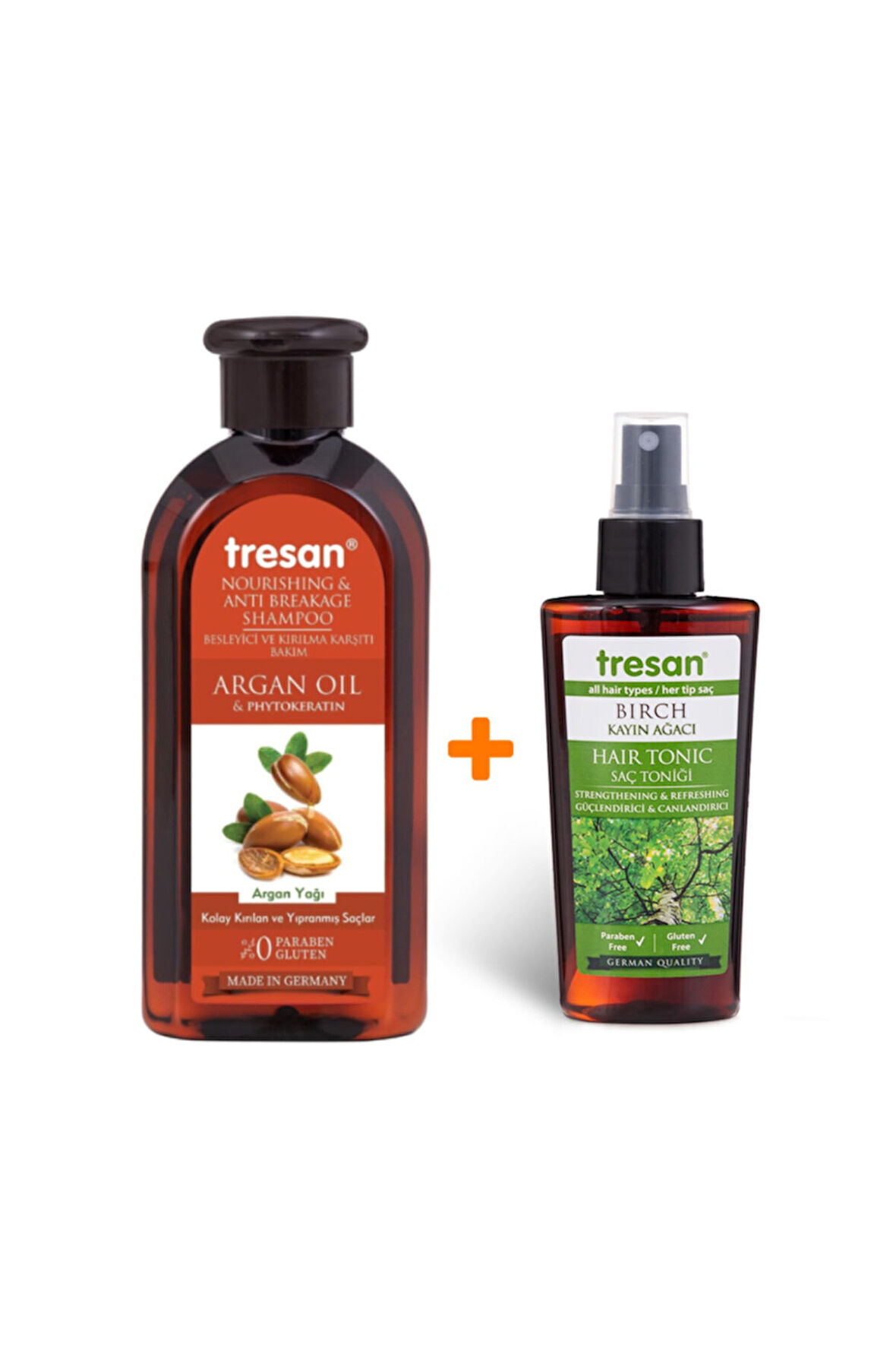 Argan Yağı Kırılma Karşıtı Şampuan 300ml- Kayın Ağacı Canlandırıcı Tonik 125ml