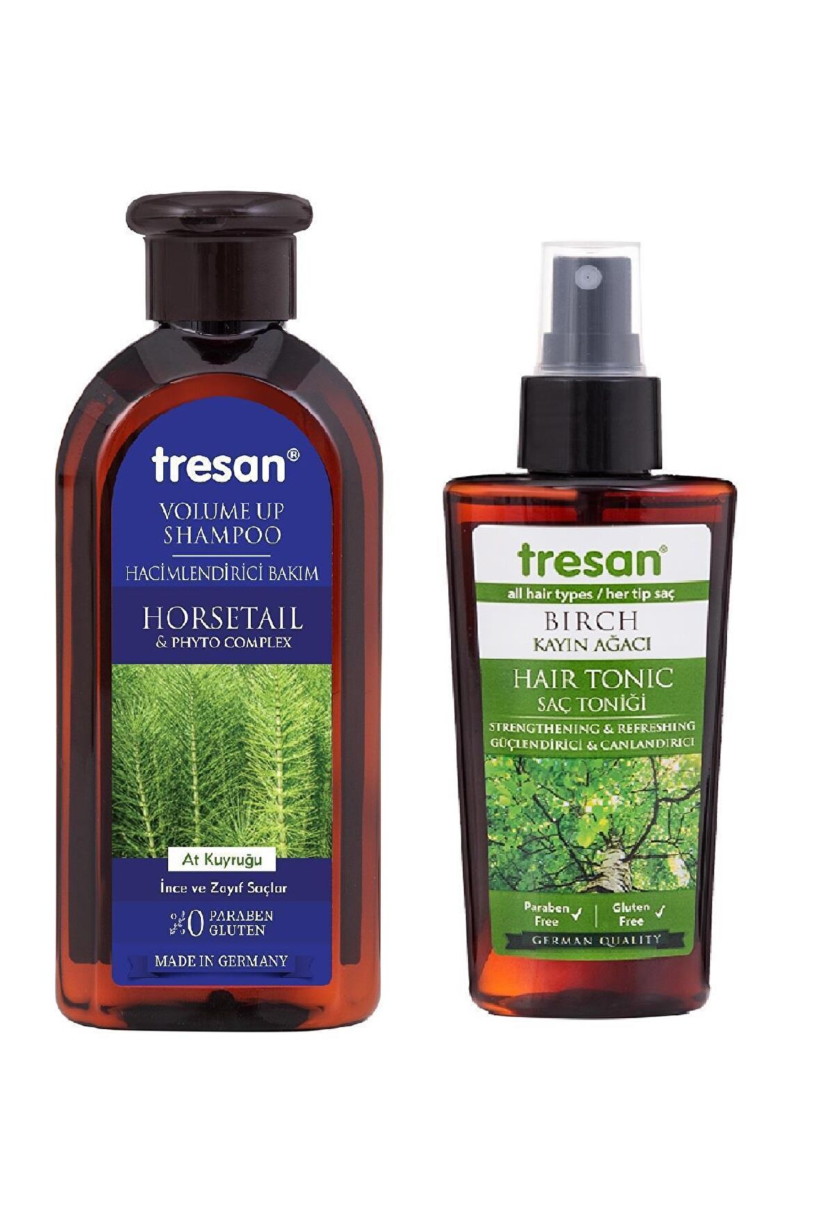 Tresan At Kuyruğu Hacimlendirici Bakım Şampuanı 300 ml + K.ağacı Özlü Saç Toniği 125 ml
