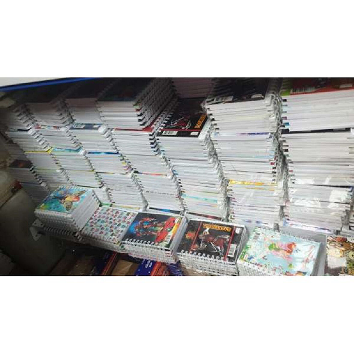 6 ADET A6 40 YAPRAK ÇİZGİLİ KARIŞIK DESEN SPİRALLİ NOT DEFTERİ 11X8CM