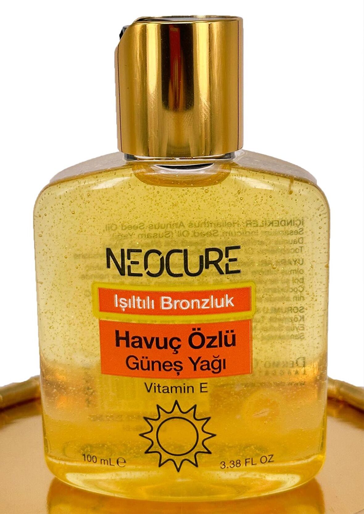 NEOCURE IŞILTILI BRONZLUK HAVUÇ ÖZLÜ GÜNEŞ YAĞI 100 ML