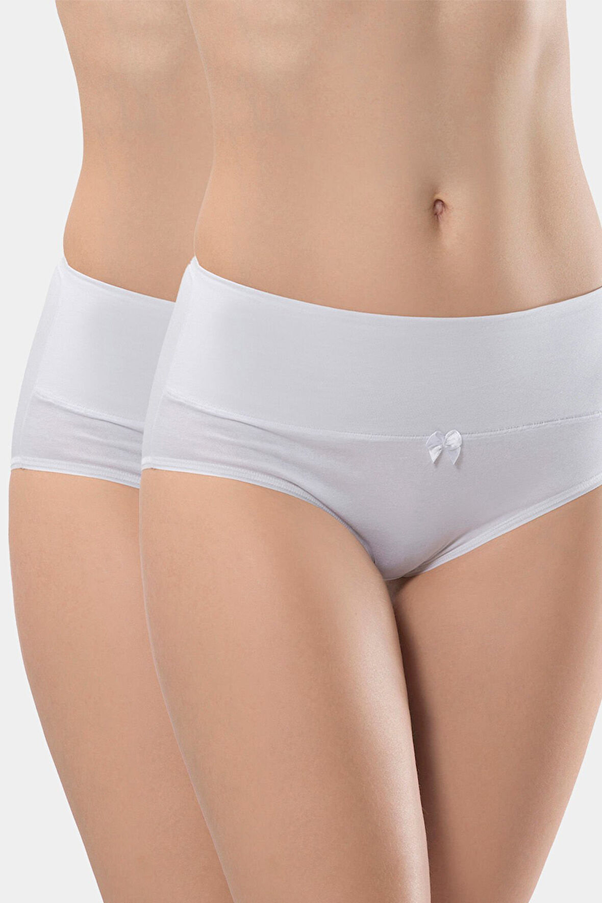 Türen Kadın Likralı Külot (2'li Paket) 964/BEYAZ