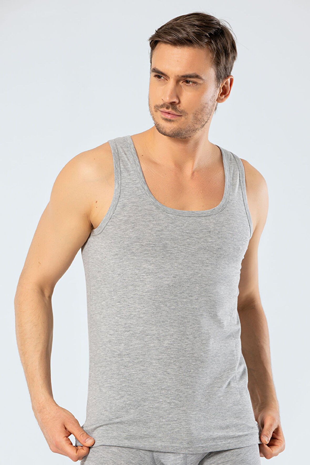 Cacharel Likralı Klasik Atlet 1301/Gri