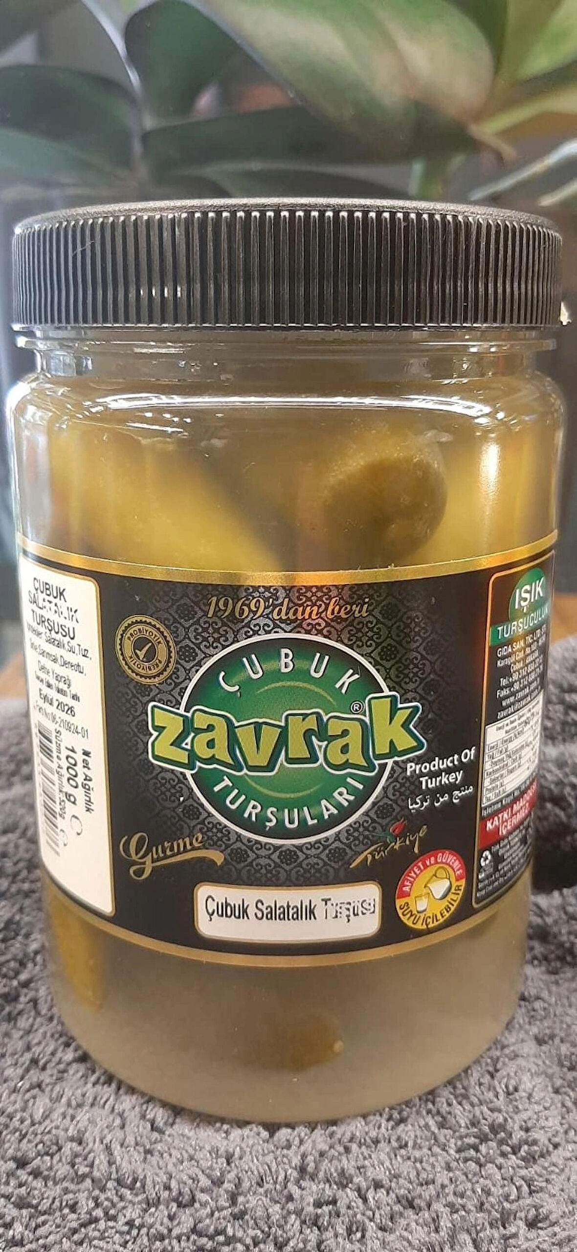 Zavrak Naturel Çubuk Salatalık Turşusu (1 kg)