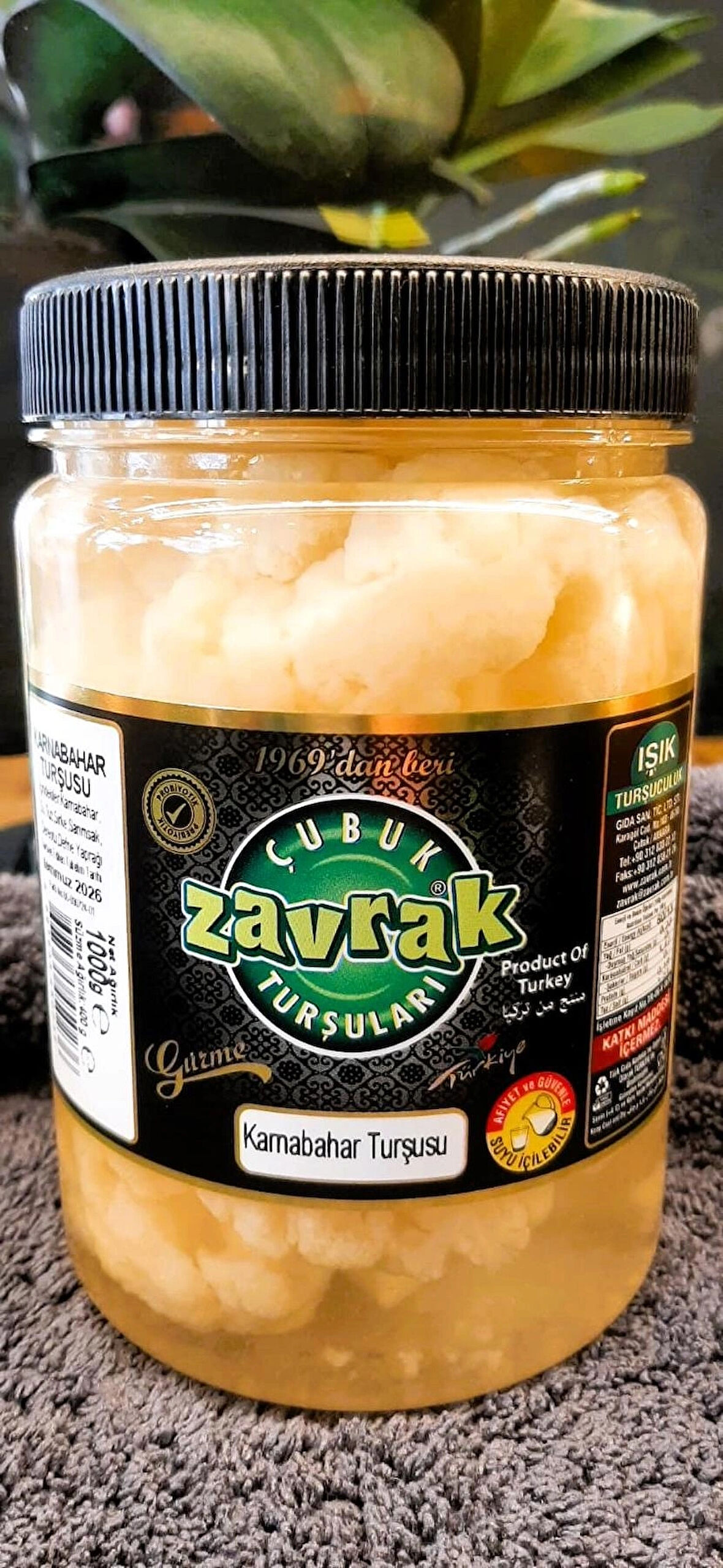 Zavrak Naturel Karnabahar Turşusu (1 kg.)