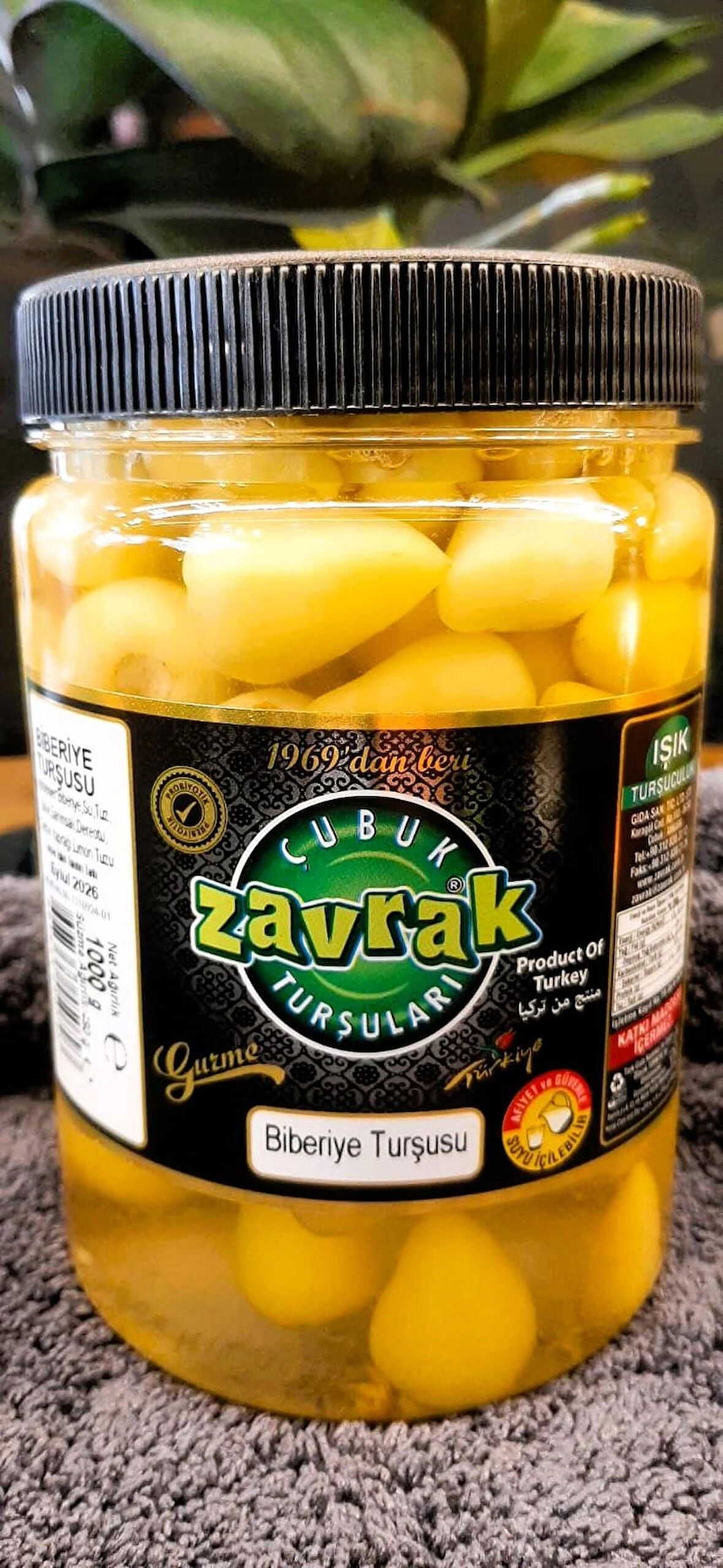 Zavrak Naturel Biberiye Turşusu (1 kg.)