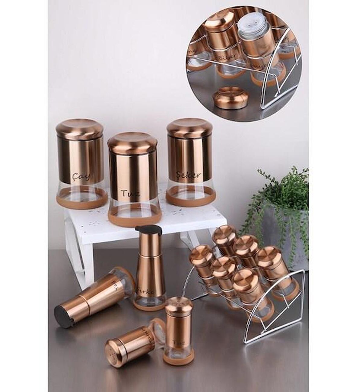 Gönül 13 Parça Baharat Seti Gold