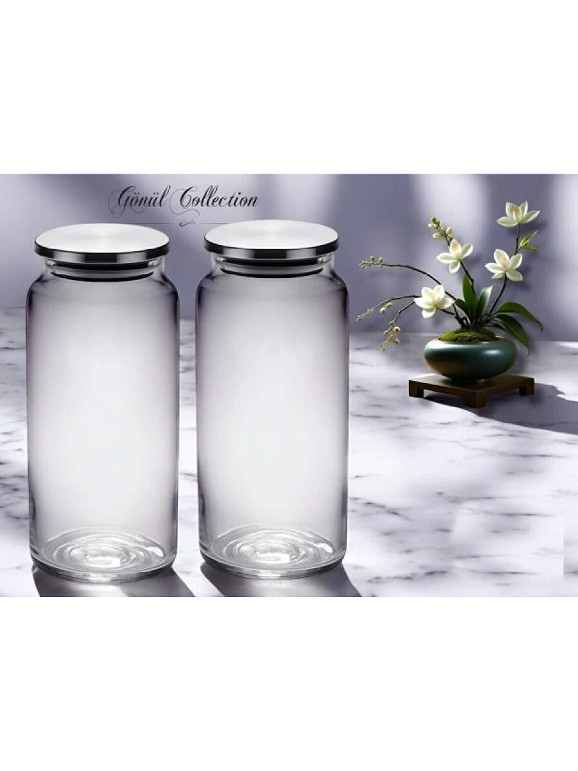 Gönül GNL 3437 Metal Kapaklı Cam Kavanoz 1300 cc