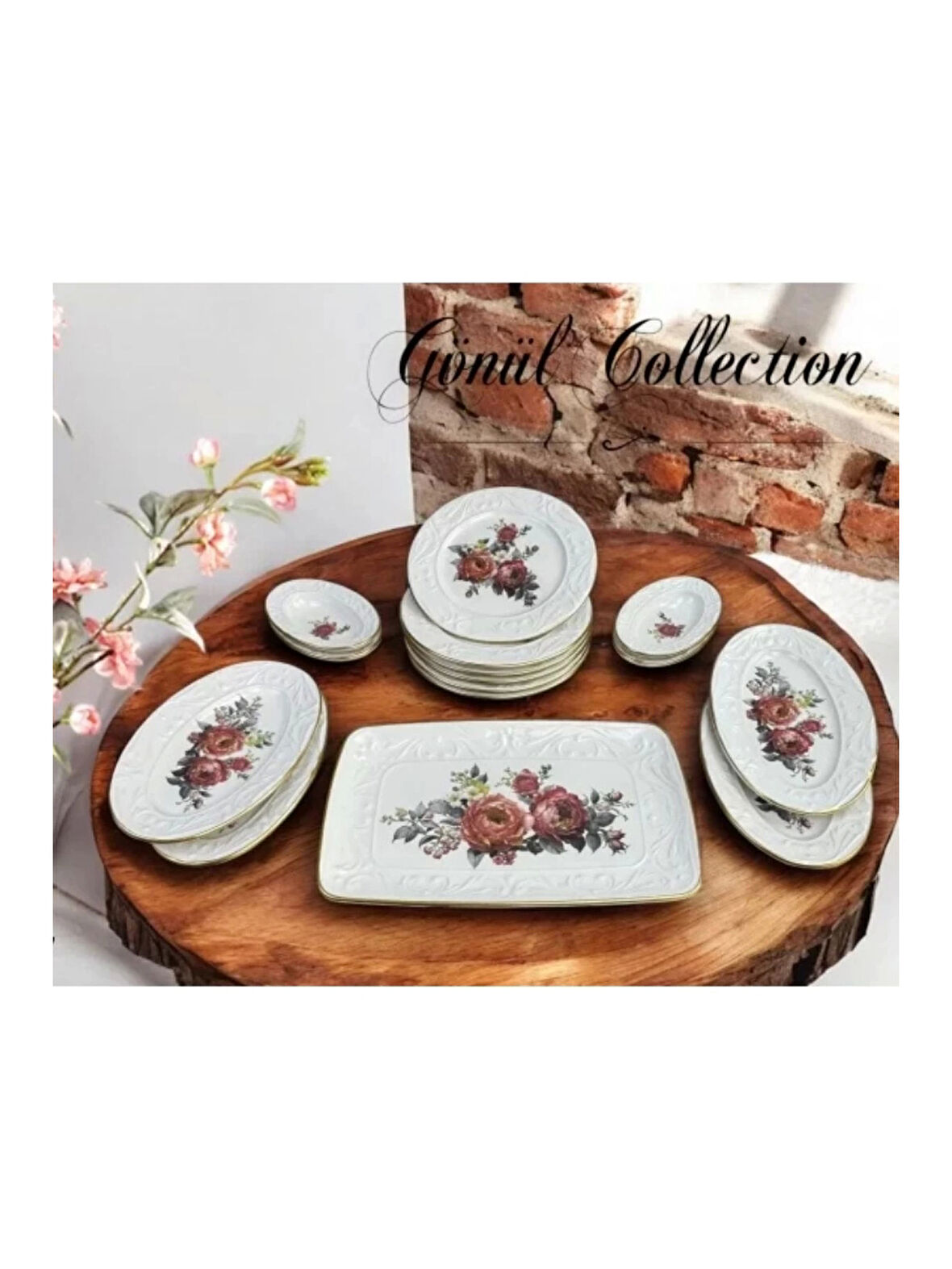 Gönül GNL4557 Amelie Seramik Kahvaltı Takımı