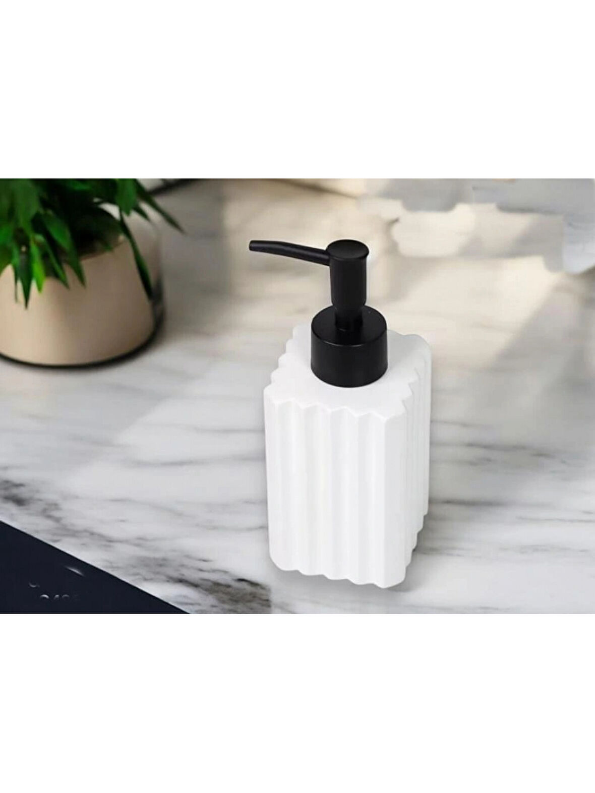 Gönül GNL 4861 Seramik Beyaz Sıvı Sabunluk 16x6.5 cm