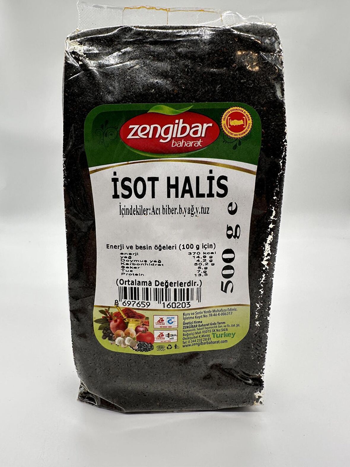 Zengibar Halis İsot Biber (Pul) 500 gr