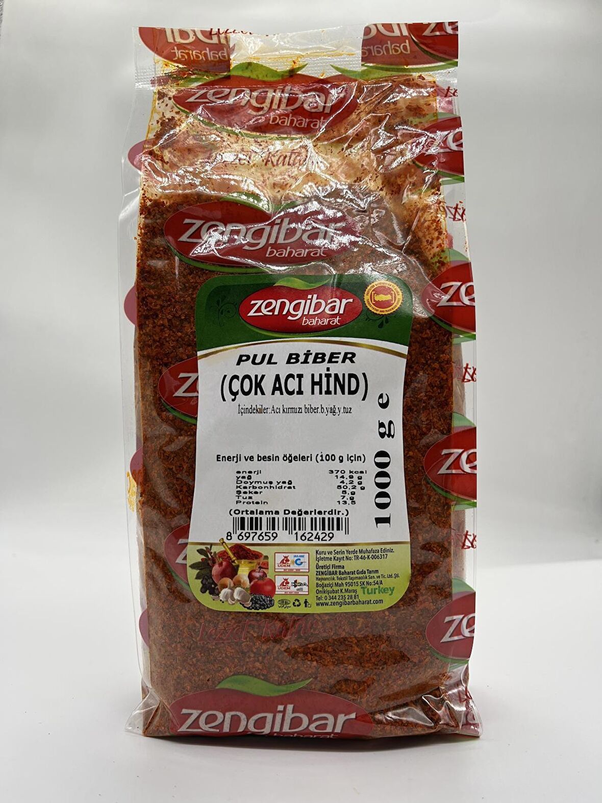 Zengibar Çok Acı Hint Pul Biber 1 Kg