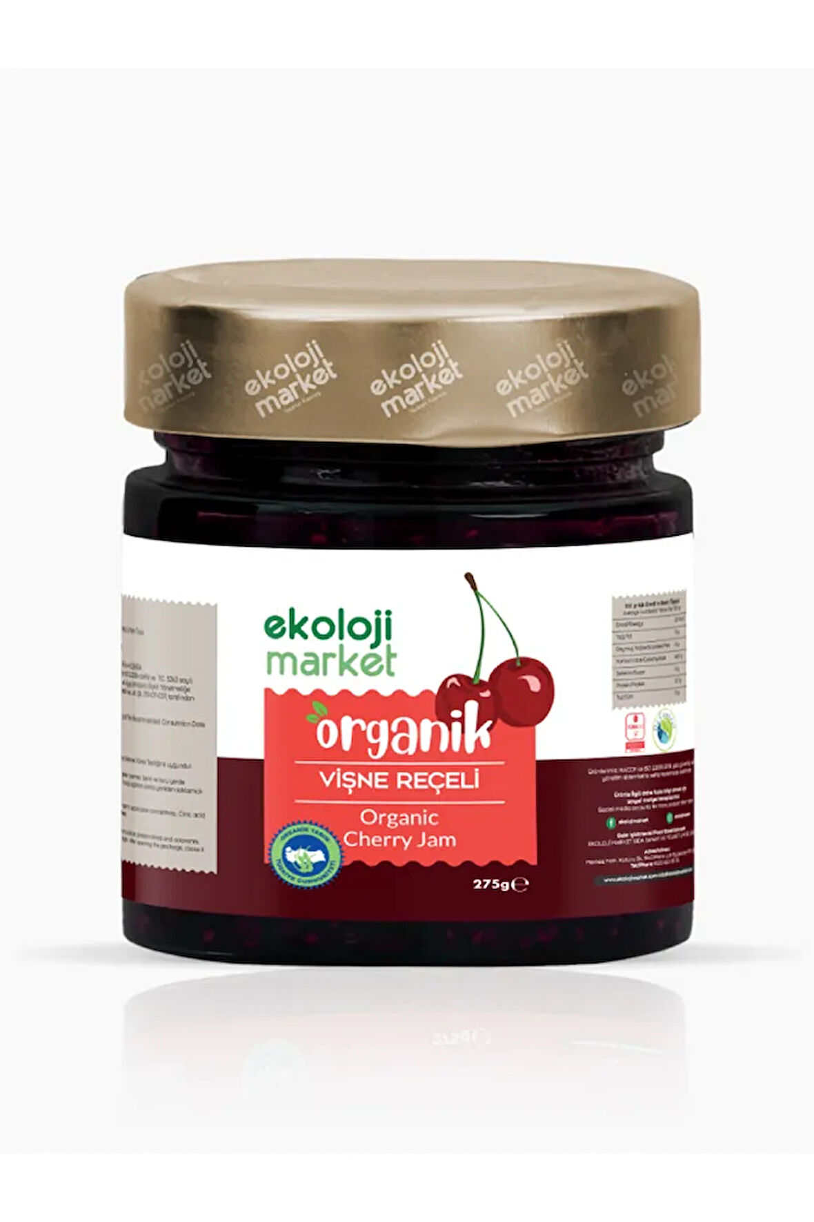 Organik Vişne Reçeli 275 gr