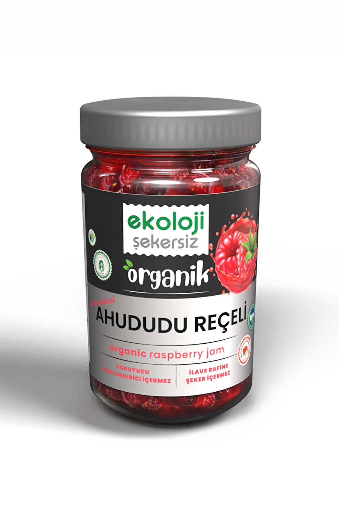 Organik Şekersiz Ahududu Reçeli 380 gr