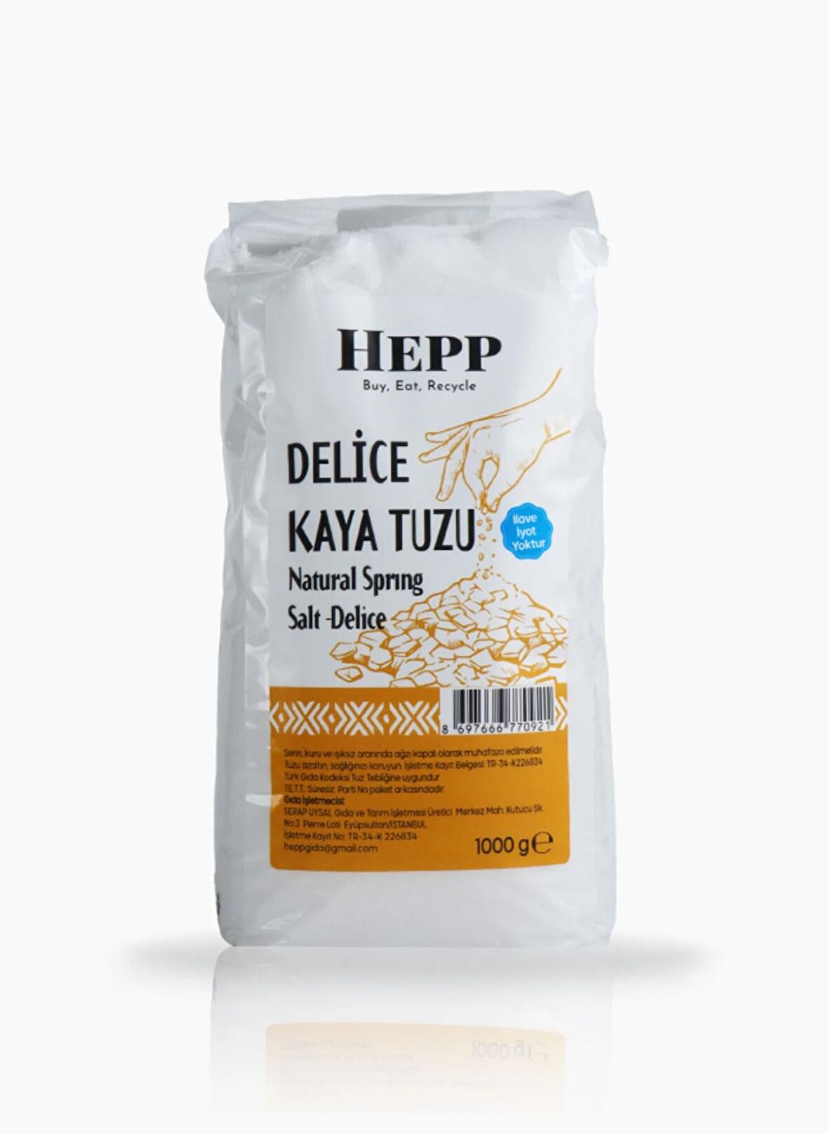 Hepp Delice Kaya Tuzu Öğütülmüş 1kg