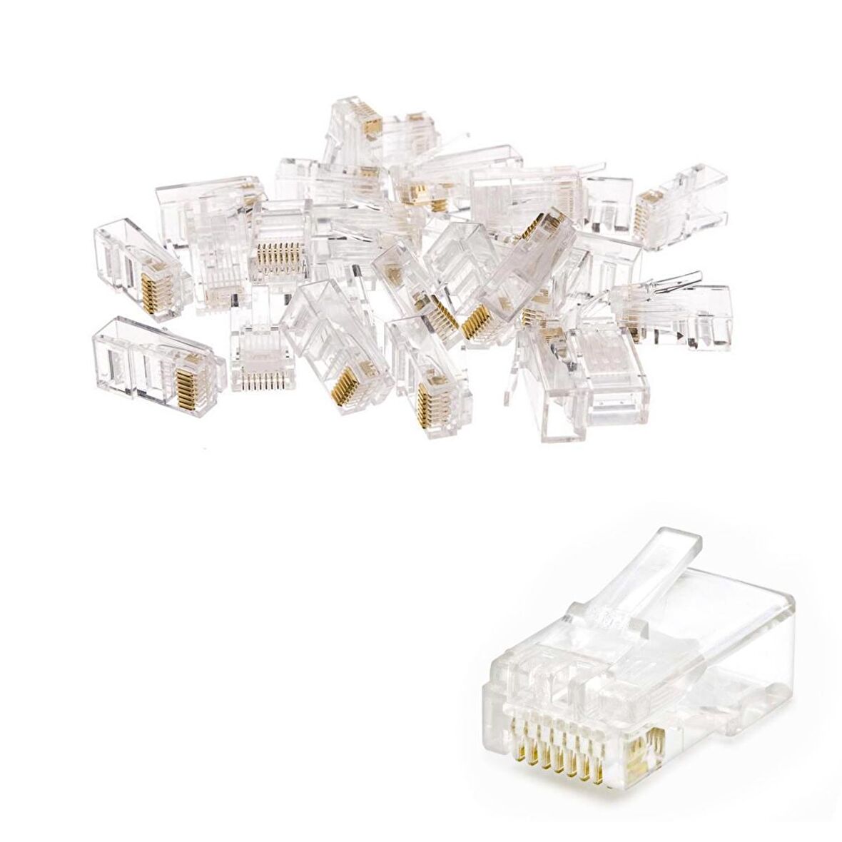 S-Link RJ45 Cat6 Soket 100' Lü Konnektör Paketi